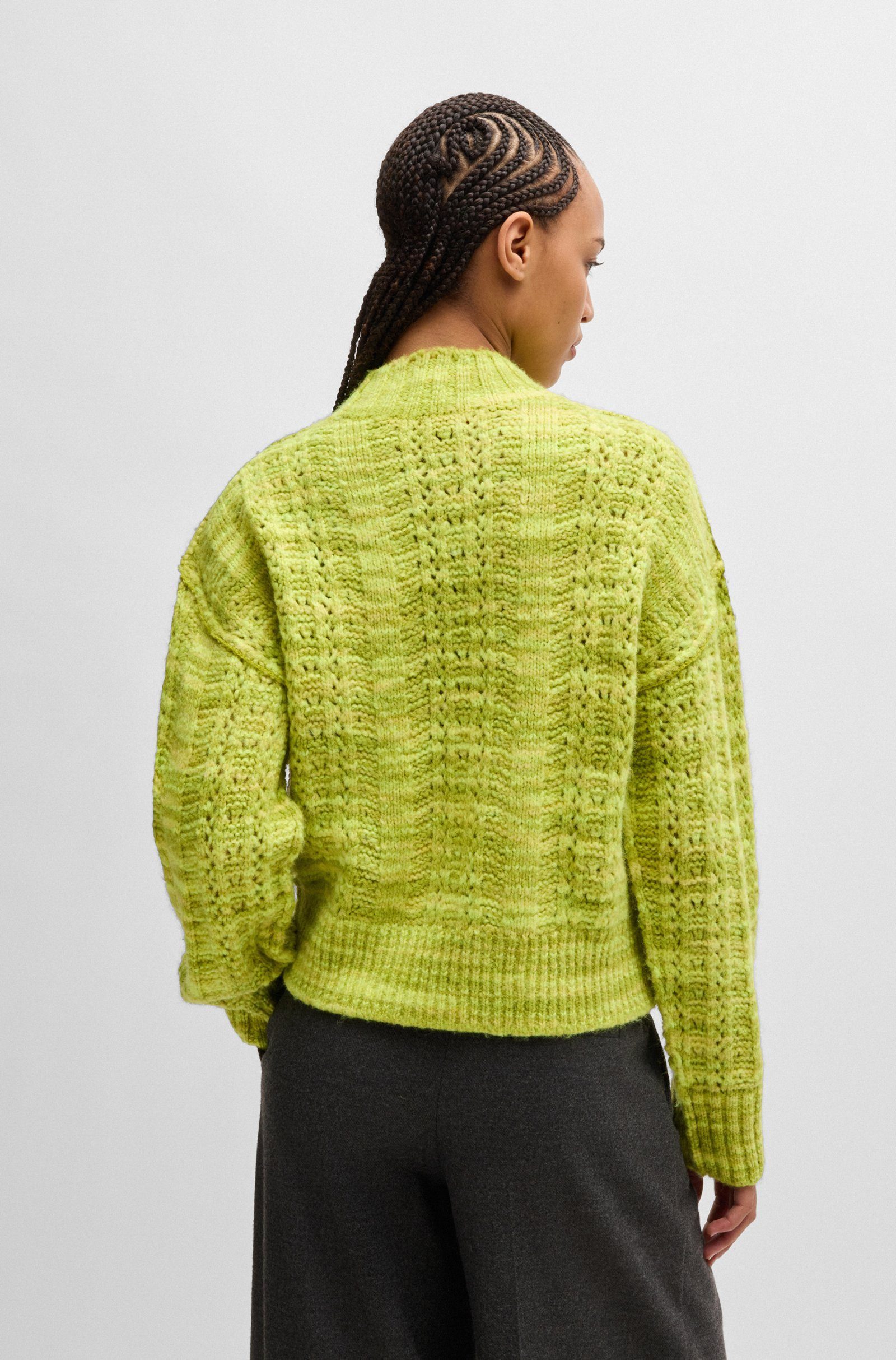 HUGO Strickpullover Suvary zweifarbig (1-tlg)