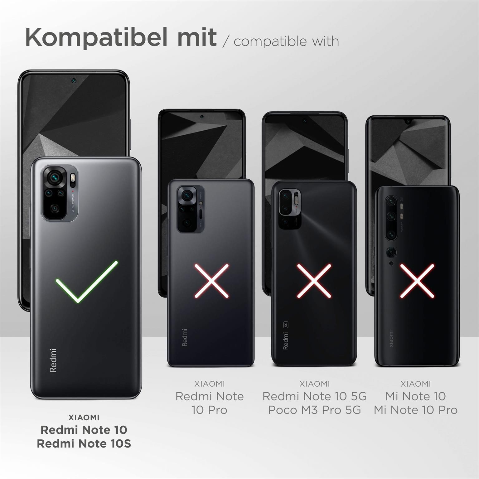 ONEFLOW Handyhülle für Redmi Note 10S Wasserdichte Tasche BeachBag Blau 6,43 Zoll, Hülle mit Touch Kamera Fenster IPX8 Unterwasser-Tasche zum Schwimmen