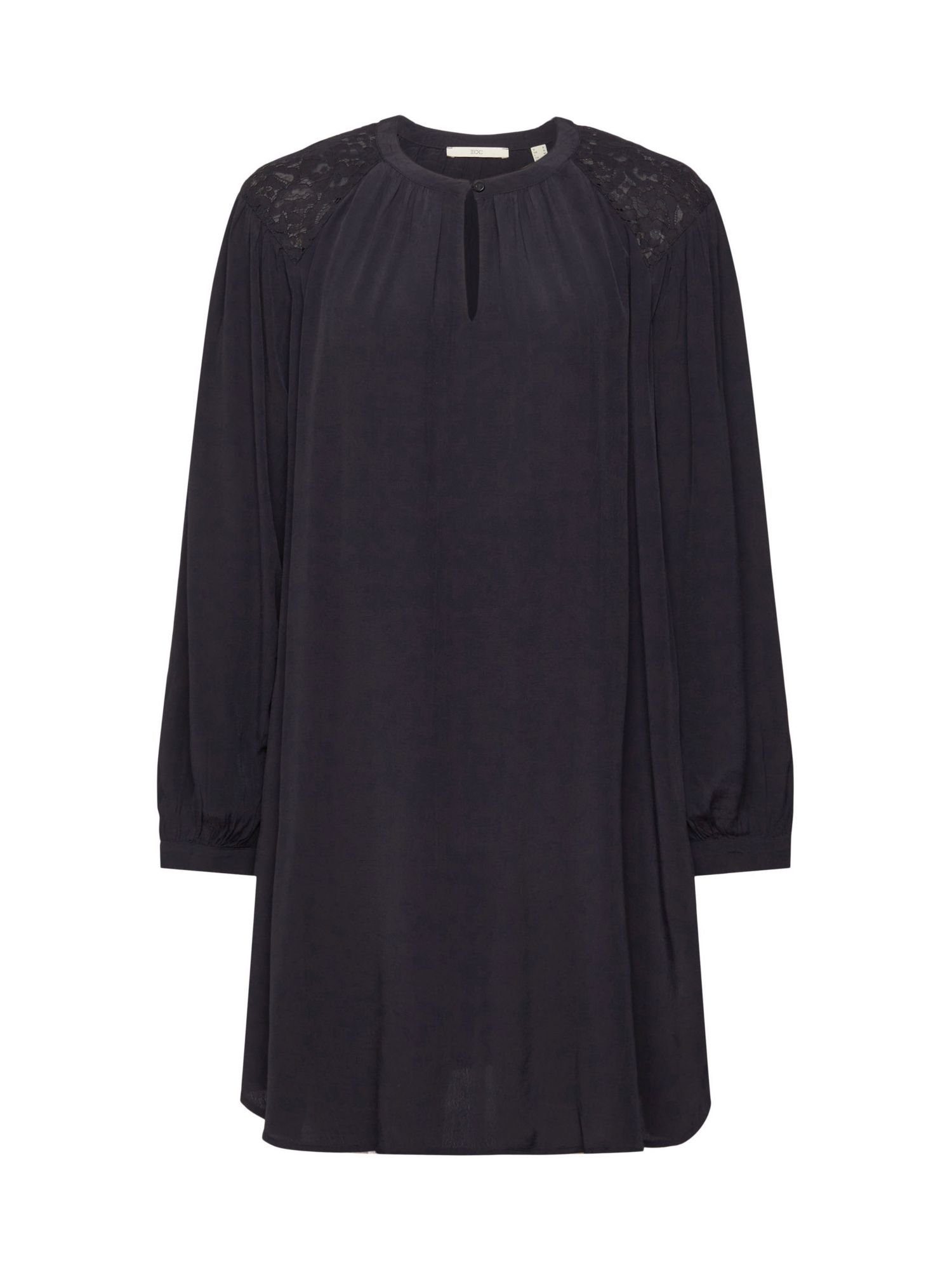edc by Esprit Minikleid Kleid Spitzendetails BLACK mit