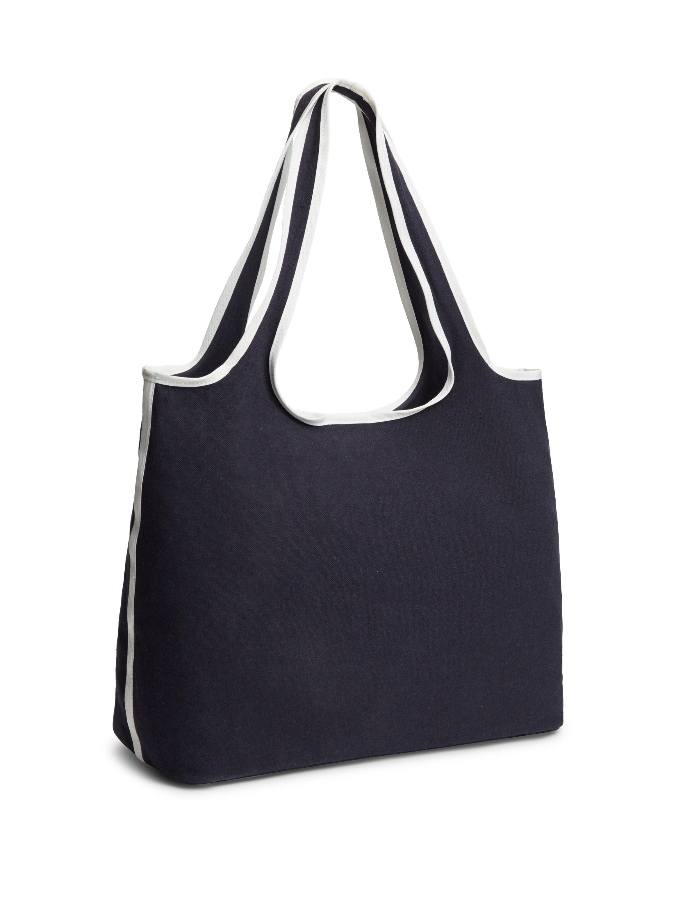 Tommy Hilfiger Tragetasche TH SUMMER TOTE CANVAS (Set, 2-tlg., Mit kleiner, abnehmbarer Tasche), Damen Schultertasche, Tragetasche, Shopper mit angehängter Innentasche
