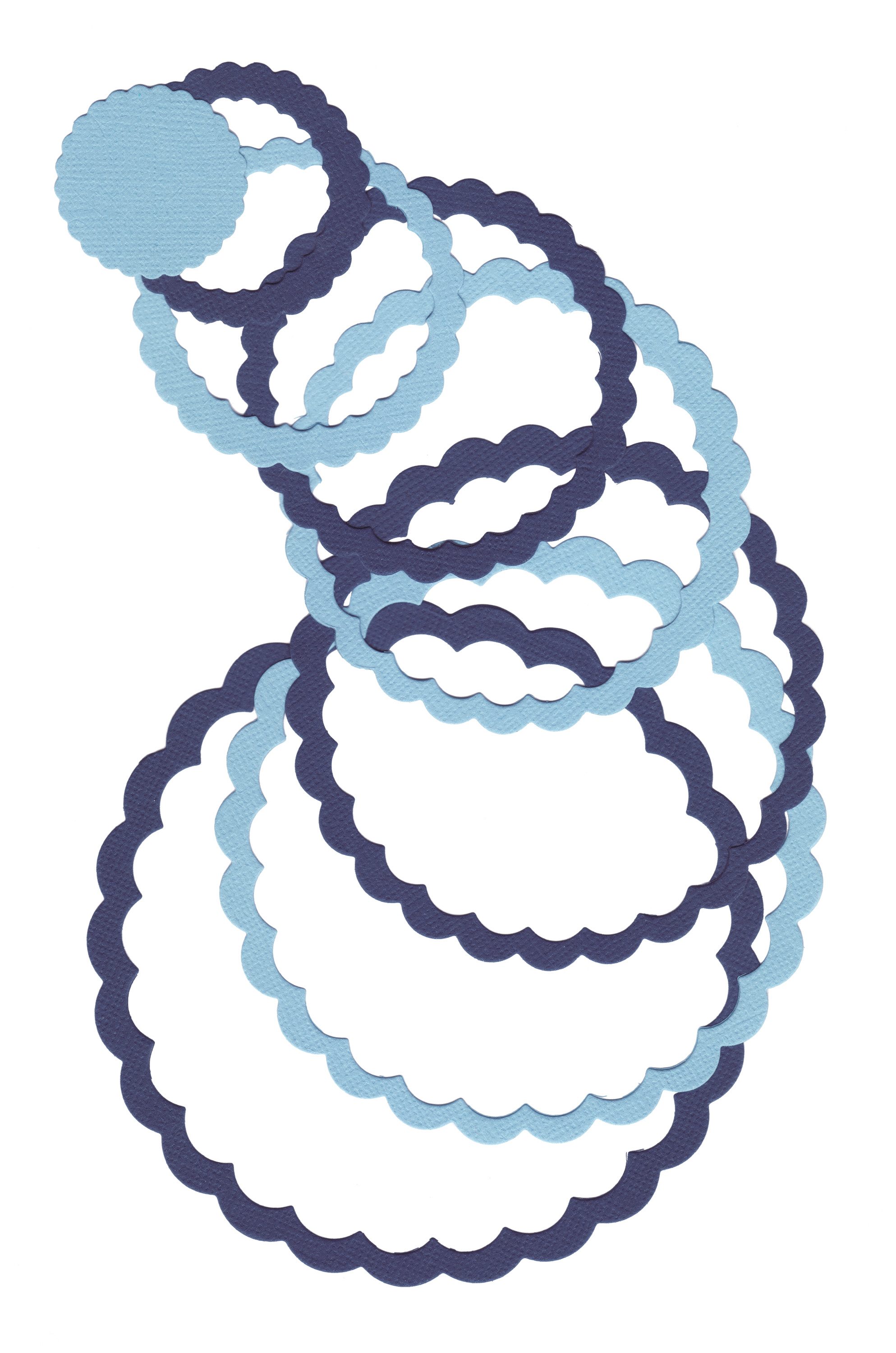 Sizzix Motivschablone Framelits Stanzschablone Kreis, 8 Stück