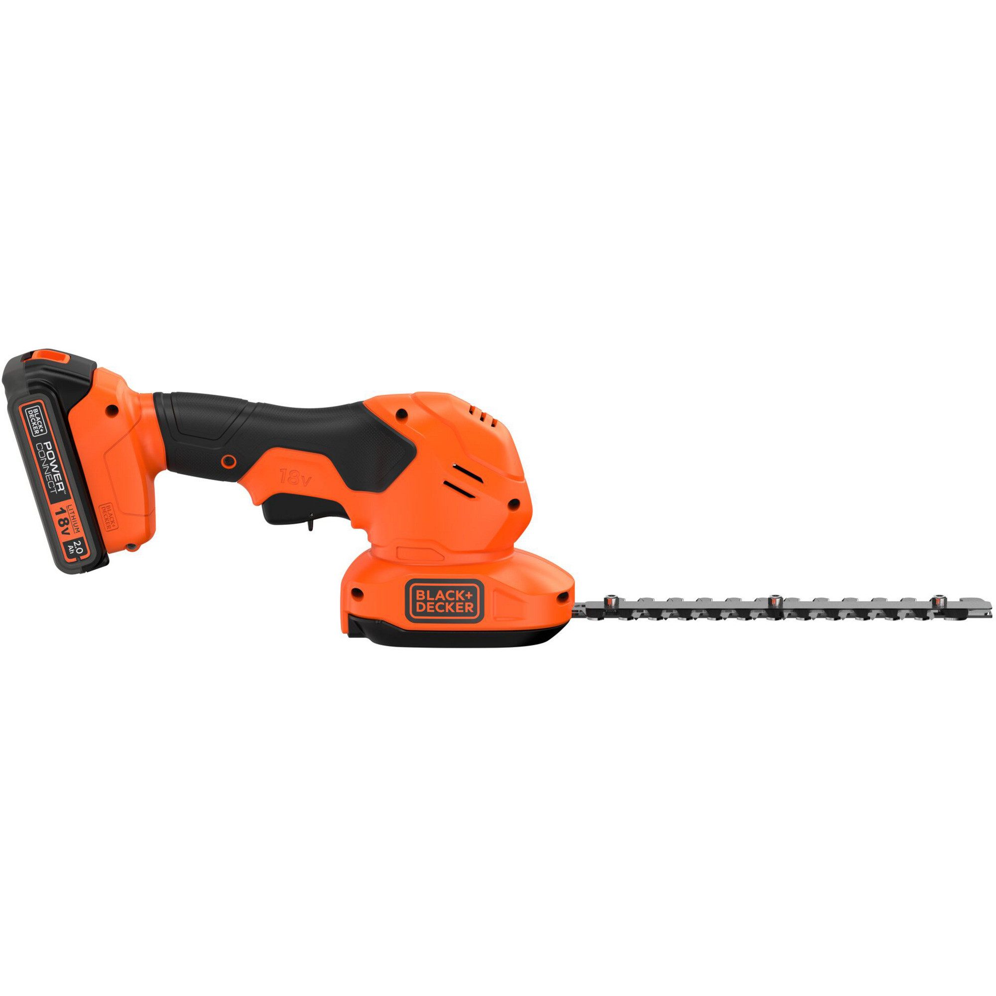 Black + Decker Astschere BLACK+DECKER Akku-Grasschere und -Strauchschere