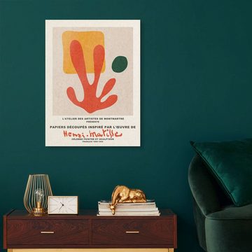 Posterlounge XXL-Wandbild Matisse Inspired Art, Inspiré Henri Matisse III - L'ATELIER DES ARTISTES DE MONTMARTRE, Wohnzimmer Malerei