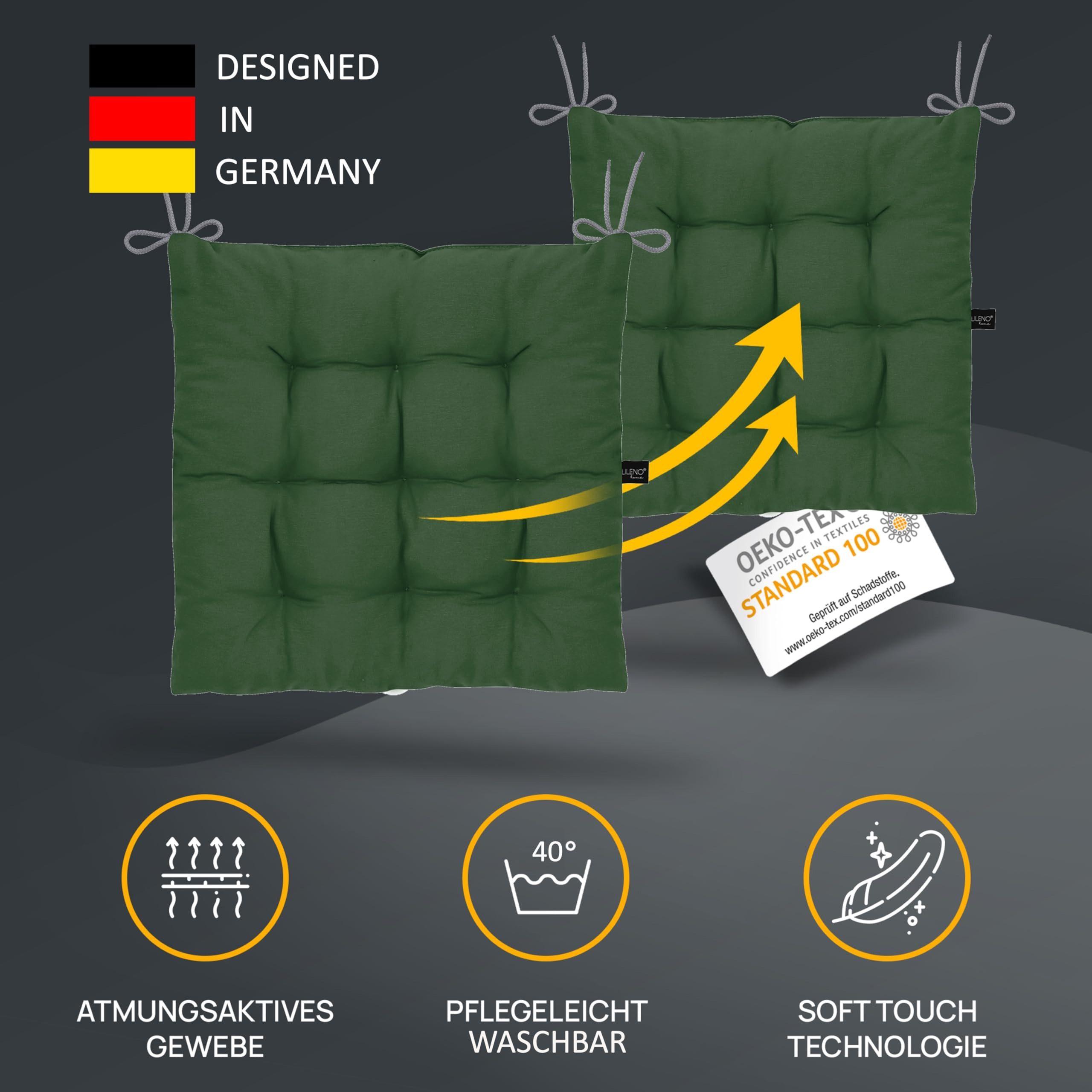 LILENO HOME Stuhlkissen Sitzkissen für Gartenstuhl, günstig online kaufen