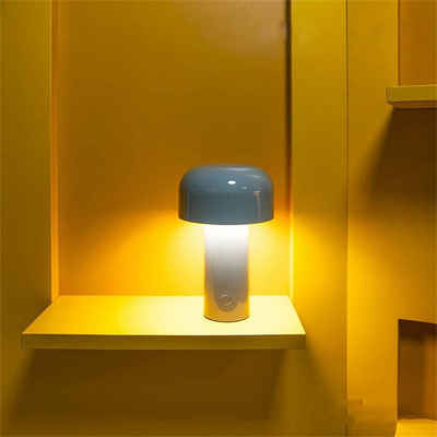 Housruse LED Tischleuchte LED Schreibtischlampe Pilzlampe Schnurlose Schreibtischlampe