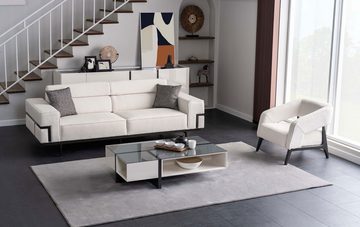 JVmoebel Wohnzimmer-Set Modern Wohnzimmer Set Besteht aus 2x Sofas und Sessel Neuheit 3tlg., (3-St., Sofagarnitur 3+3+1 Sitzer), Made in Europa