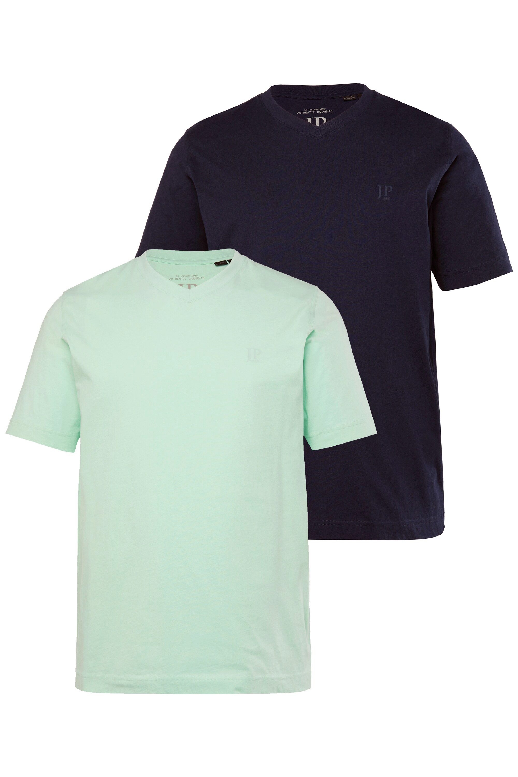 JP1880 T-Shirt T-Shirts Basic 2er-Pack V-Ausschnitt Halbarm (2-tlg) günstig online kaufen