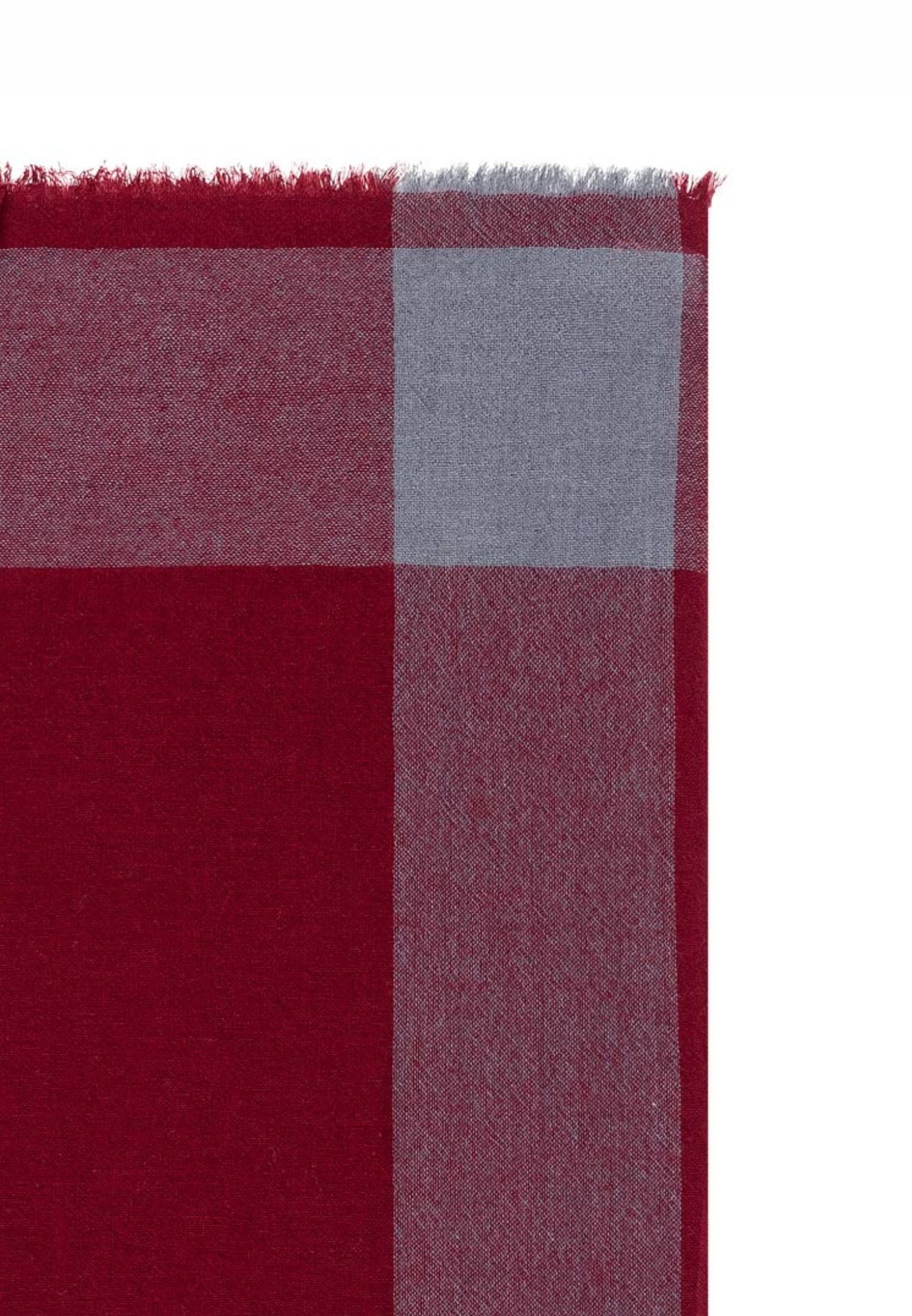 Roeckl Schal STRIPE CROSSING, Woll-Kaschmirschal mit Fransen