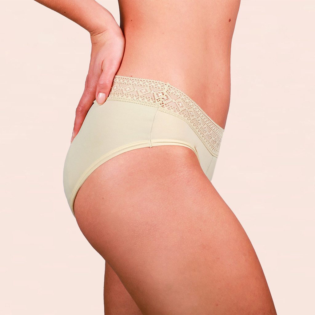 Taynie Periodenslip Paris ultra Periodenunterwäsche Nacht Low Waist sehr starke Tage Damen (1-St., 1er-Pack) Ultra saugstarker Low Waist Slip Schutzschicht bis zum hinteren Bund