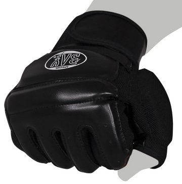 BAY-Sports Sandsackhandschuhe FIT Box Boxhandschuhe Sandsack Boxsack Handschutz schwarz, XXS - XXL Erwachsene und Kinder