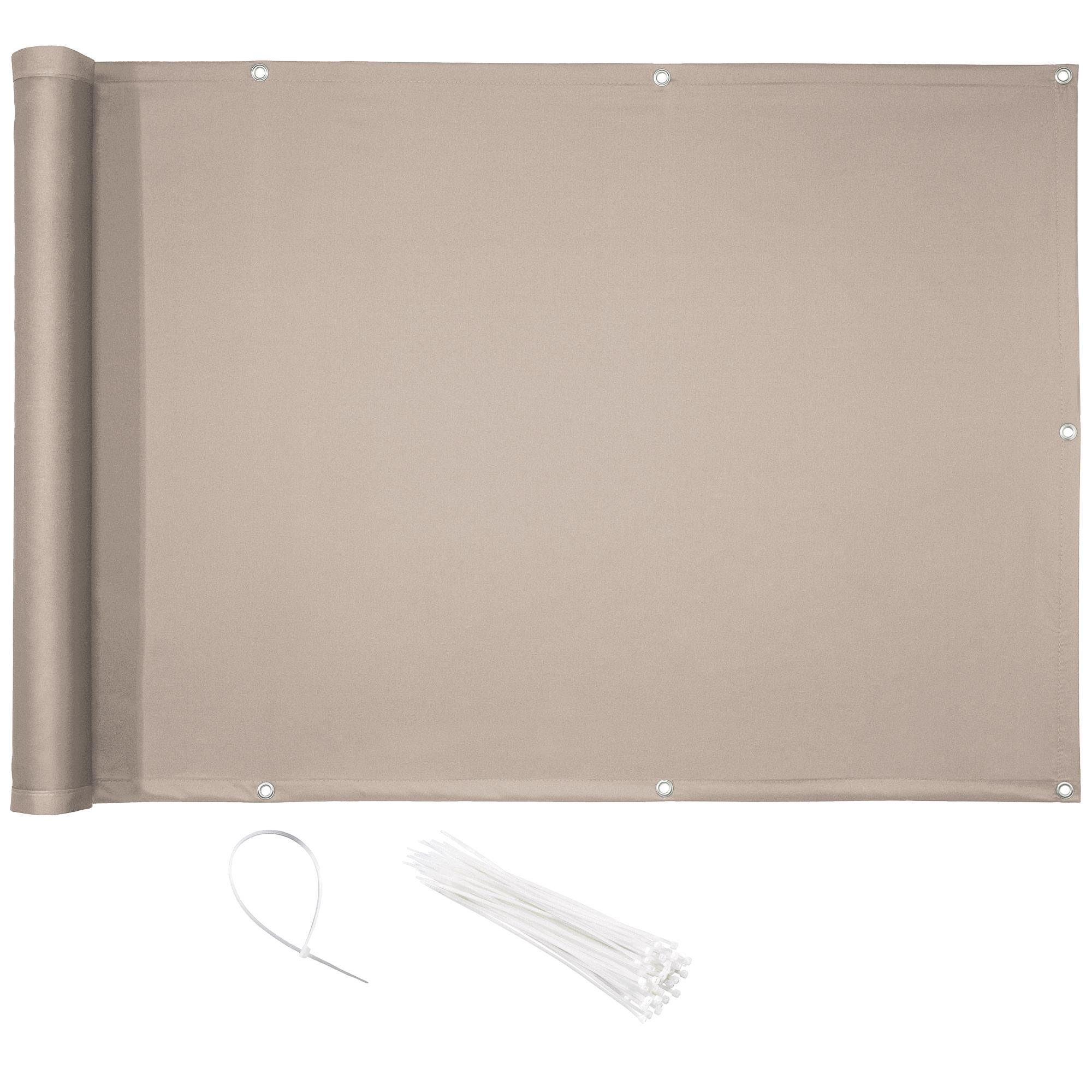 AEREY Balkonabdeckung 50x550 Cm – Sichtschutzplane Wasserdicht | Für Balkon, Terrasse & Garten