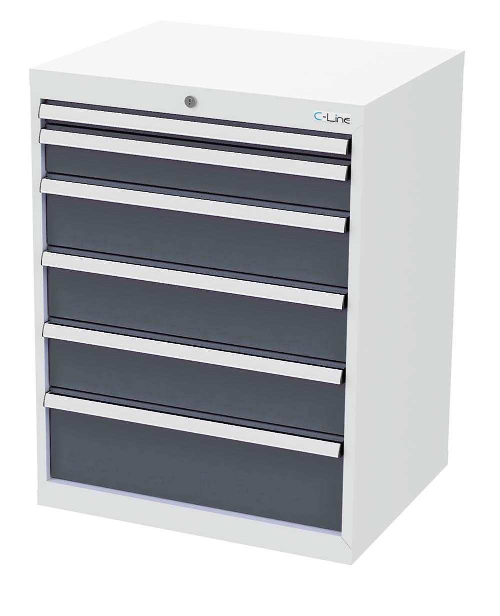 Simplaflex Werkzeugschrank Simplaflex Schubladenschrank, 6 Schubladen, BxTxH 700x575x920 mm
