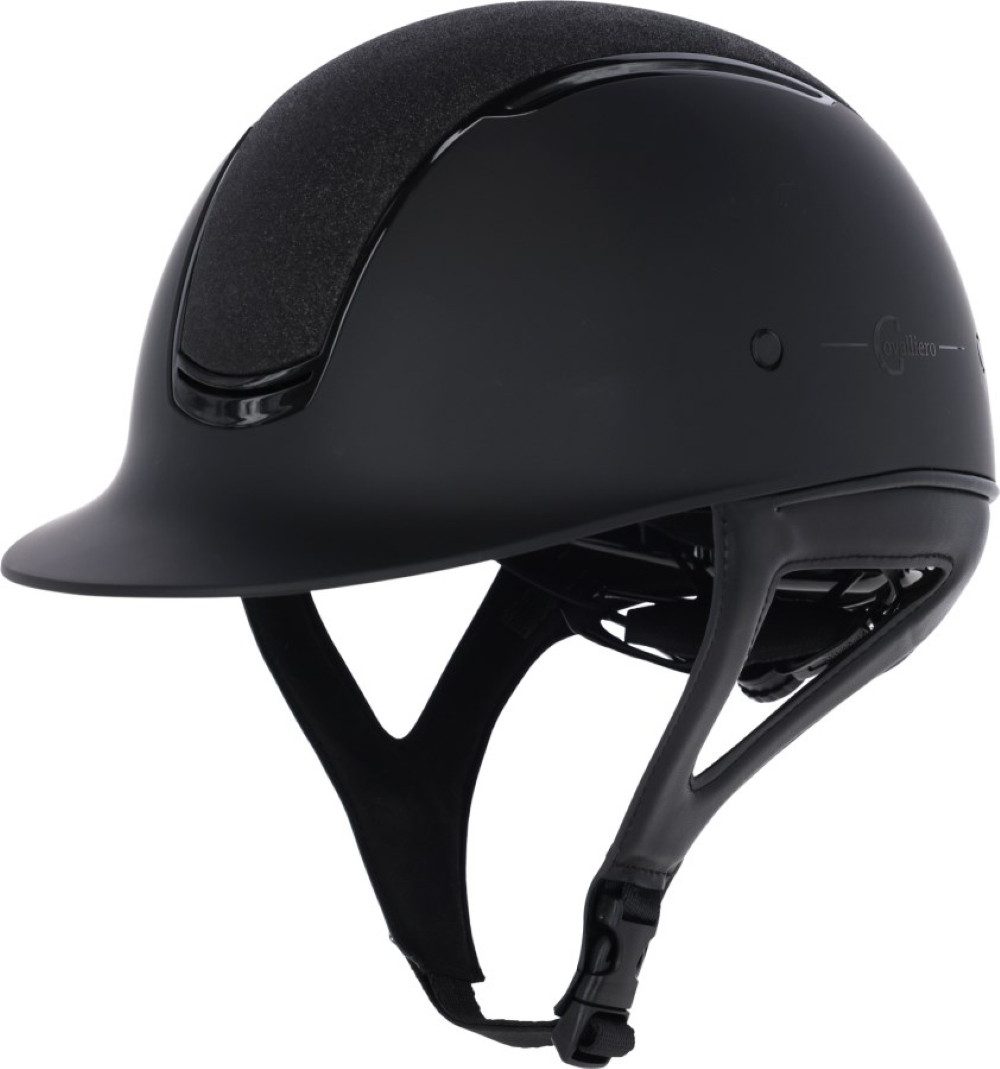 Kerbl Reithelm Kerbl Covalliero Reithelm Eclipse (52cm-56cm) schwarz matt mit Glitze (1-tlg)