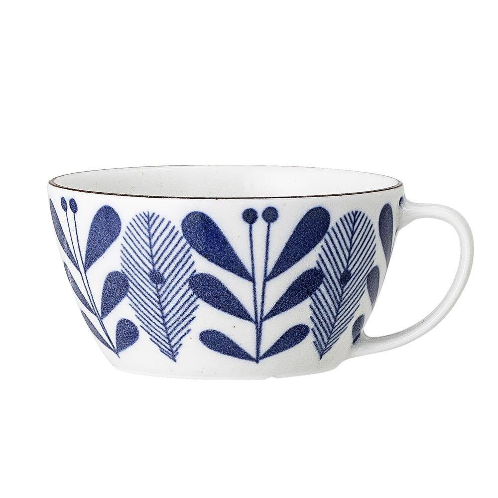 Bloomingville Tasse Camellia Cup, Blue, Porcelain, 300ml Porzellan Kaffeetasse Teetasse dänisches Design