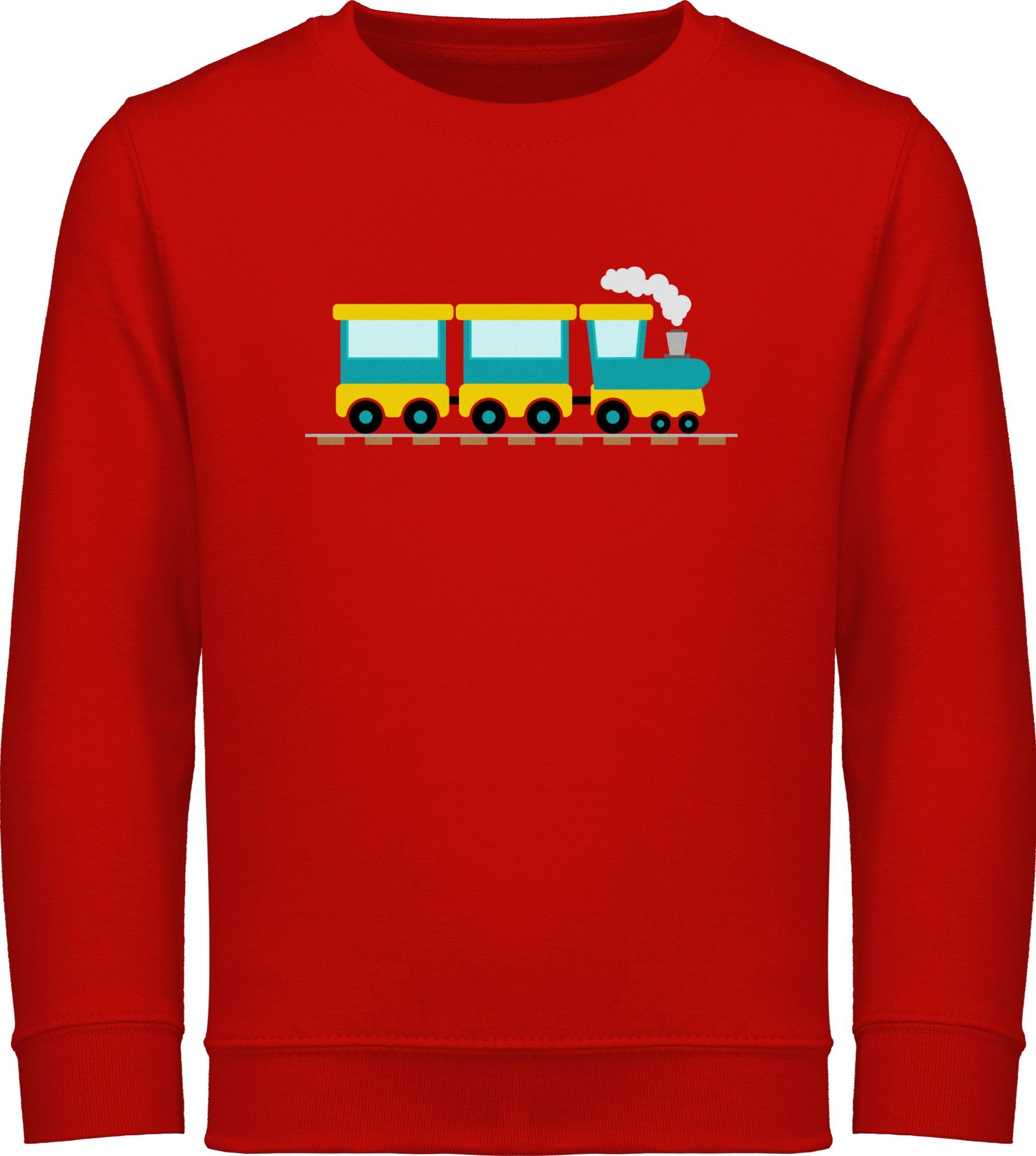 Rot 2 Sweatshirt Eisenbahn Fahrzeuge Kinder Shirtracer