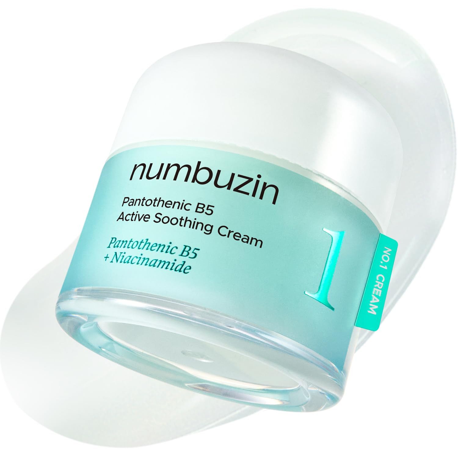 numbuzin Tagescreme No.1 Pantothenic B5 Active Soothing Cream 80 ml – beruhigende Gesichtscreme mit Panthenol & Niacinamid – feuchtigkeitsspendend, talgregulierend, für empfindliche & unreine Haut, nicht komedogen
