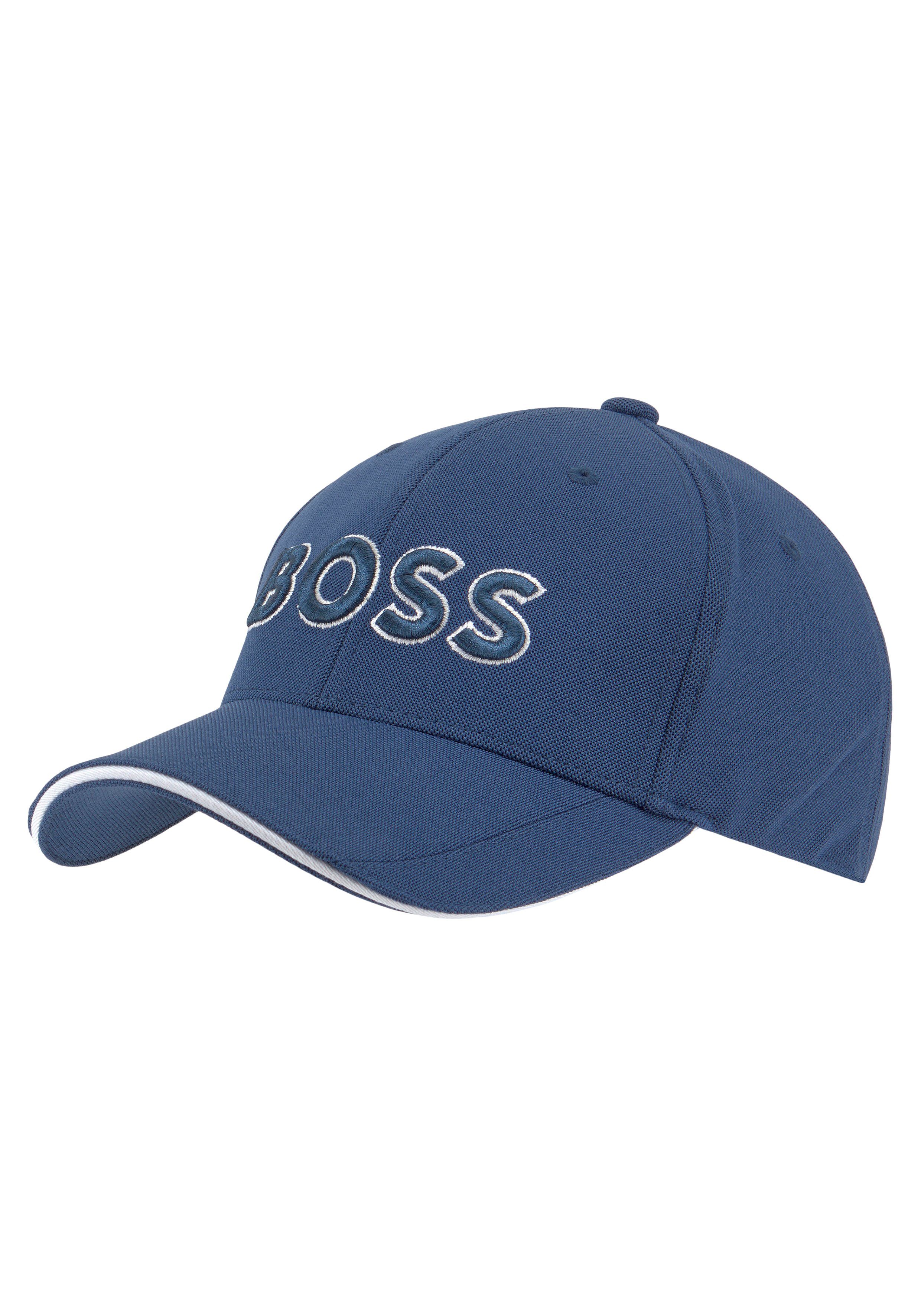 BOSS GREEN Baseball Cap mit Logo-Stickerei bright blue