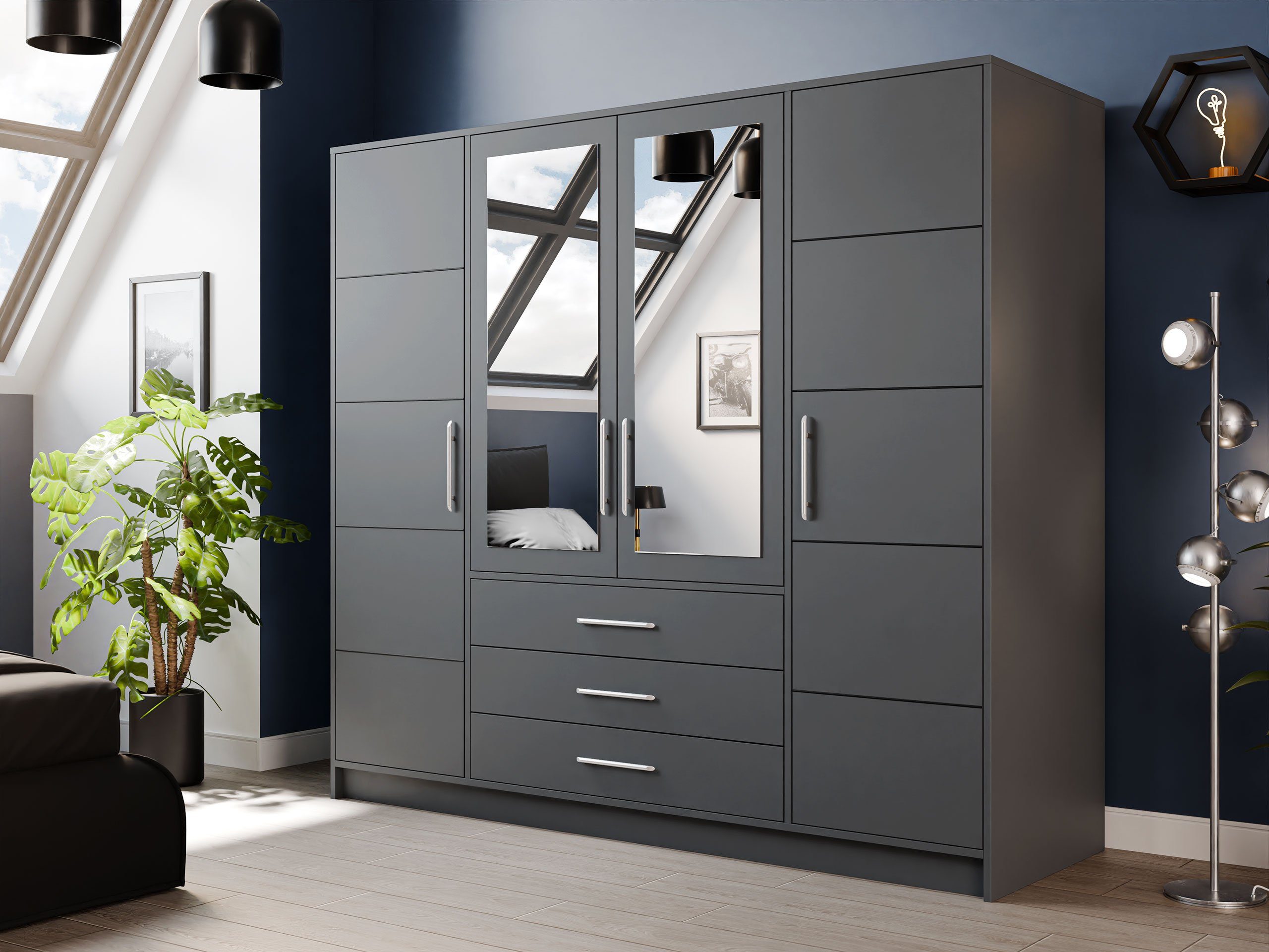 MIRJAN24 Kleiderschrank Bali 4D (mit Drehtüren, günstig online kaufen