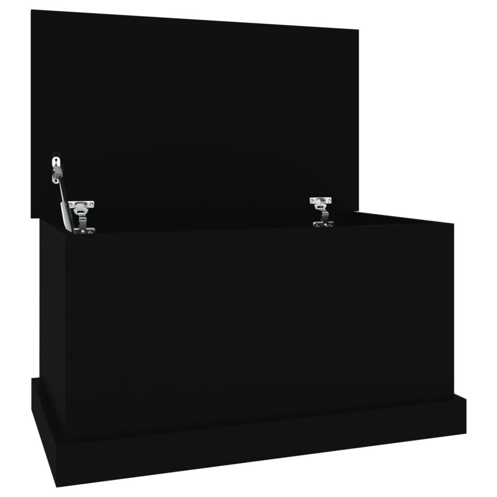 vidaXL Aufbewahrungsbox Truhe Schwarz 70x40x38 cm Holzwerkstoff (1 St)