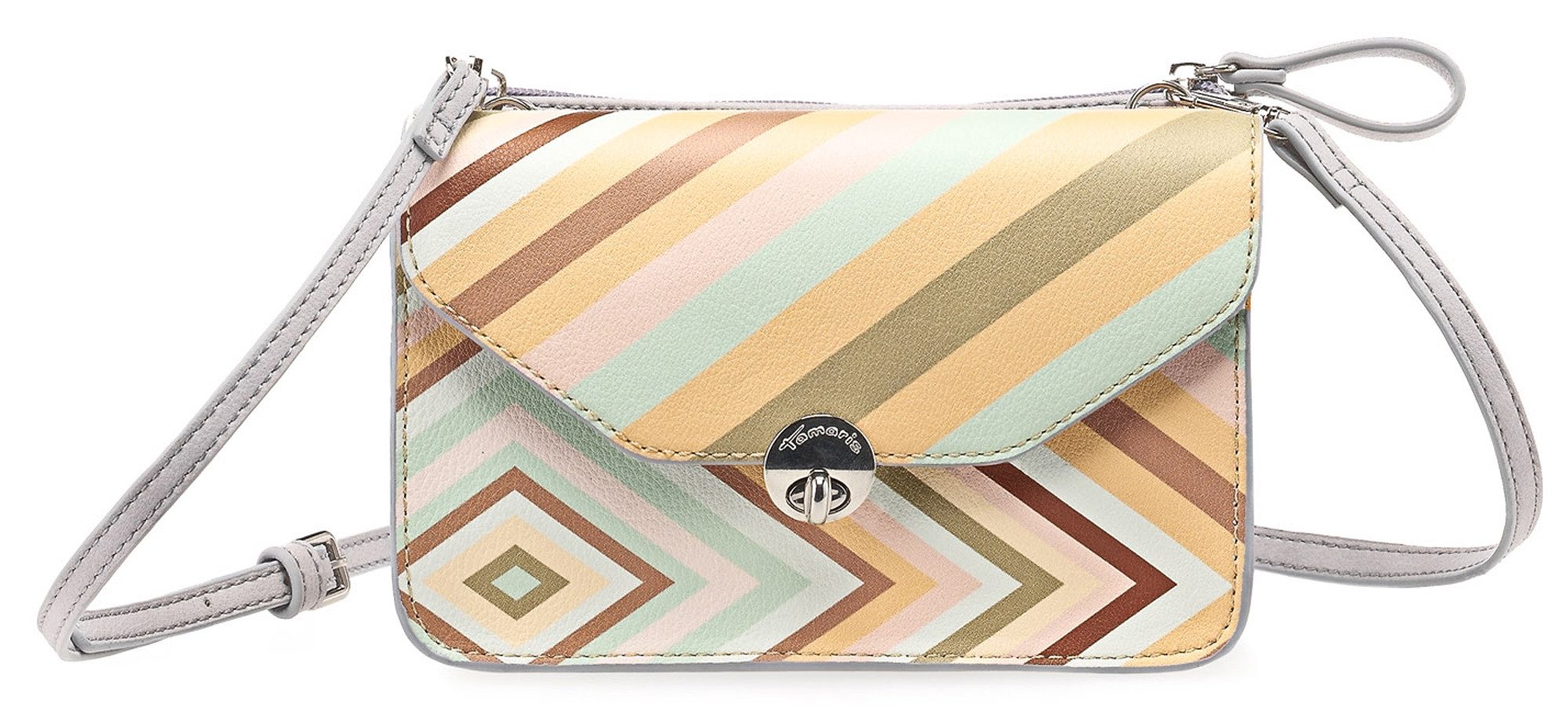 Tamaris Umhängetasche Justine, Damen Handtasche Double Clutch Bag 3in1 Umhängetasche