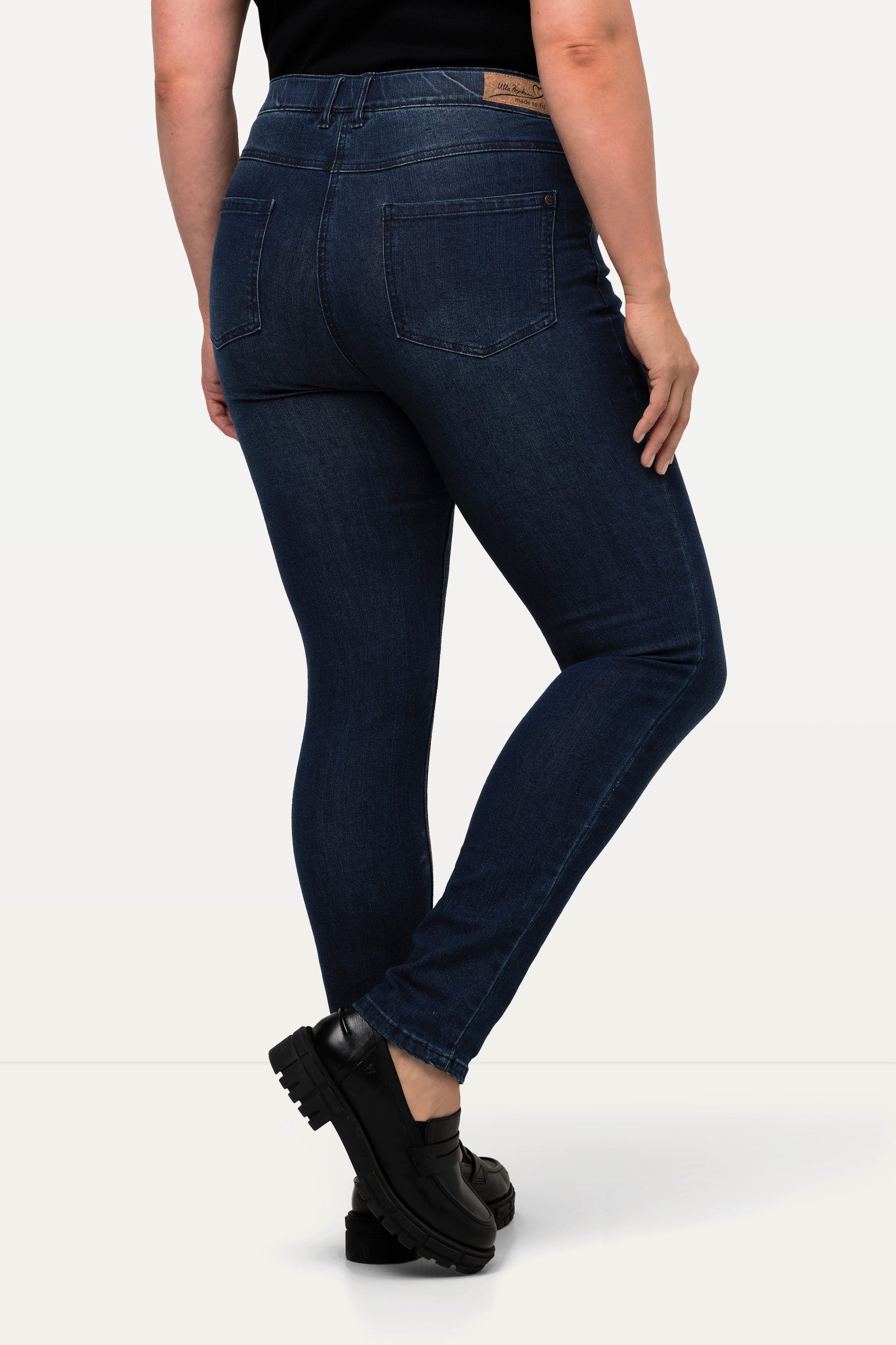 Ulla Popken Stretch-Hose Skinnyjeans Sarah schmale 5-Pocket-Form High Waist