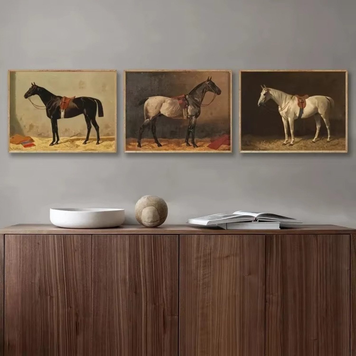 TPFLiving Kunstdruck OHNE RAHMEN, Vintage Pferd günstig online kaufen
