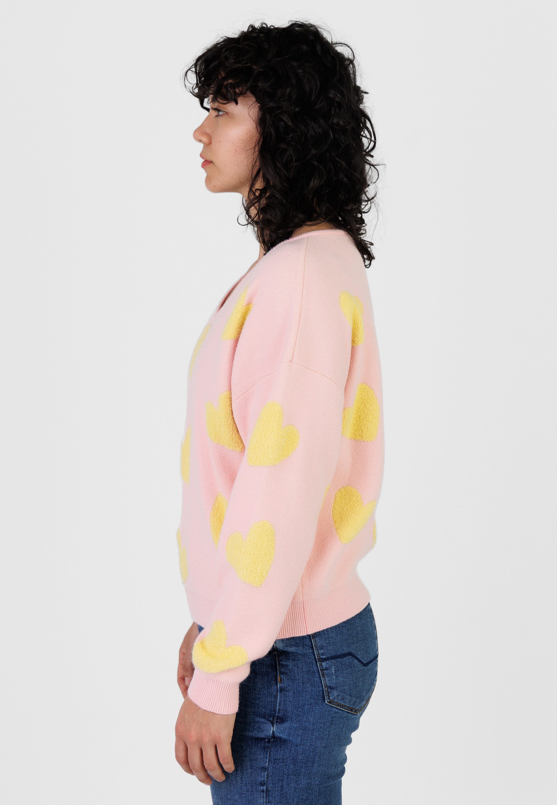 Kleinigkeit V-Ausschnitt-Pullover Kleinigkeit Lovely Wollma (1-tlg)