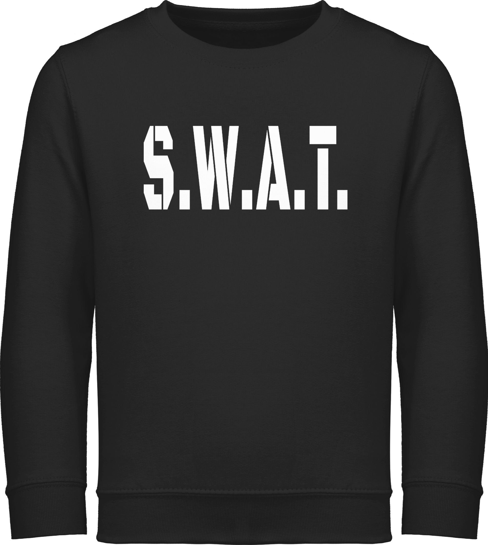 Shirtracer Sweatshirt S.W.A.T. Karneval Kostüm - Polizei SWAT Police Spezialeinsatzkommando Karneval & Fasching 1 Schwarz | Sweatshirts