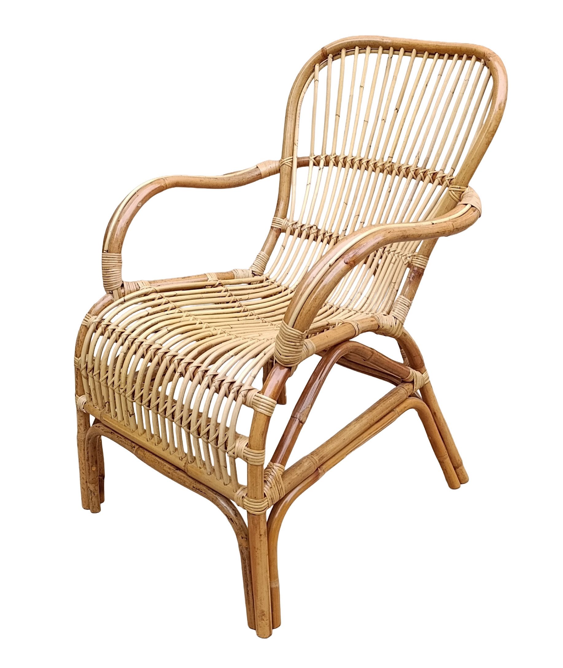 Rattani Rattanstuhl Rattansessel/Rattanstuhl Sidney, Rattan naturbelassen Relexsessel, Relexsessel mit aussergewöhnlichen Sitzgefühl .