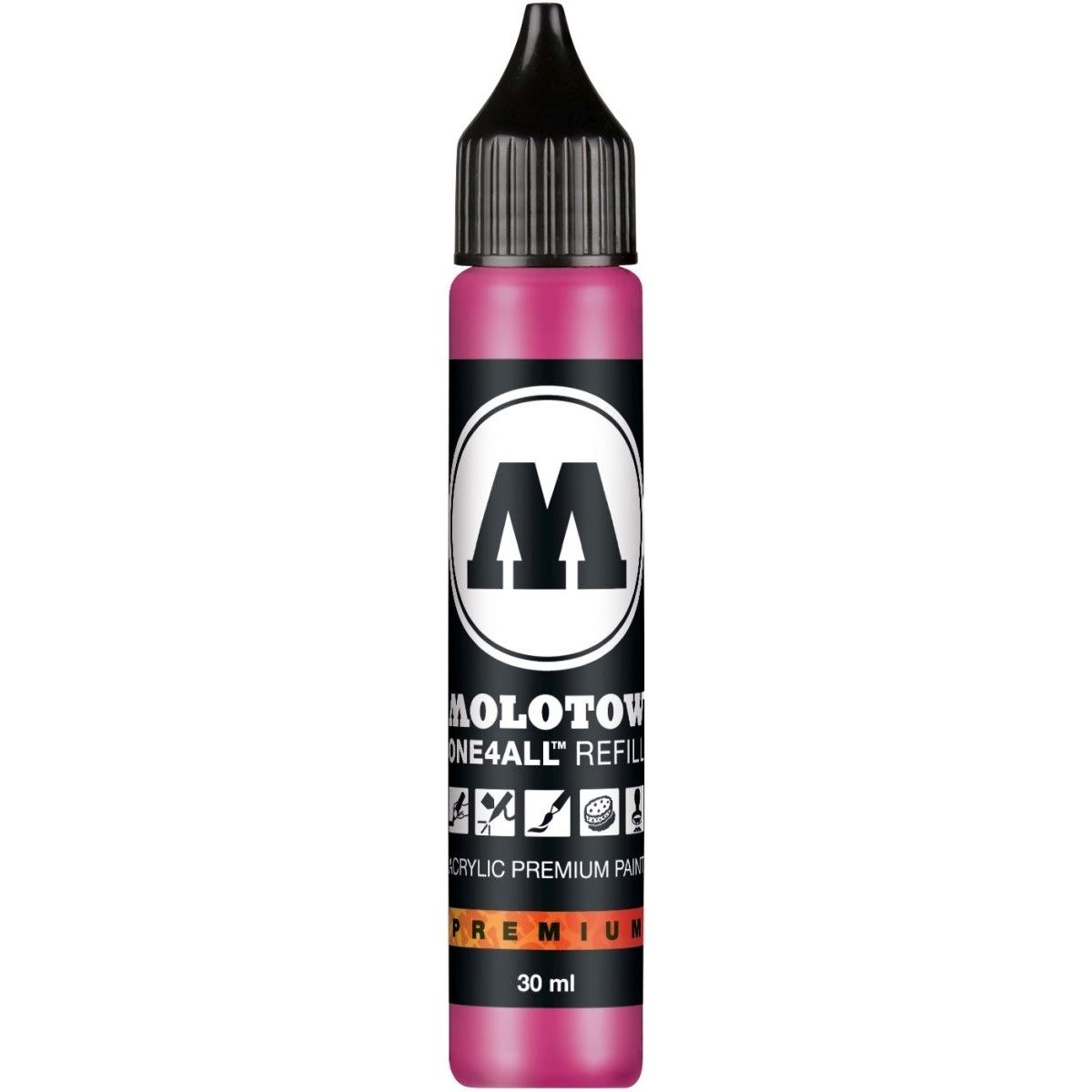 MOLOTOW Füllhalter Nachfülltinte One4All für Permanentmarker 30ml neonpink