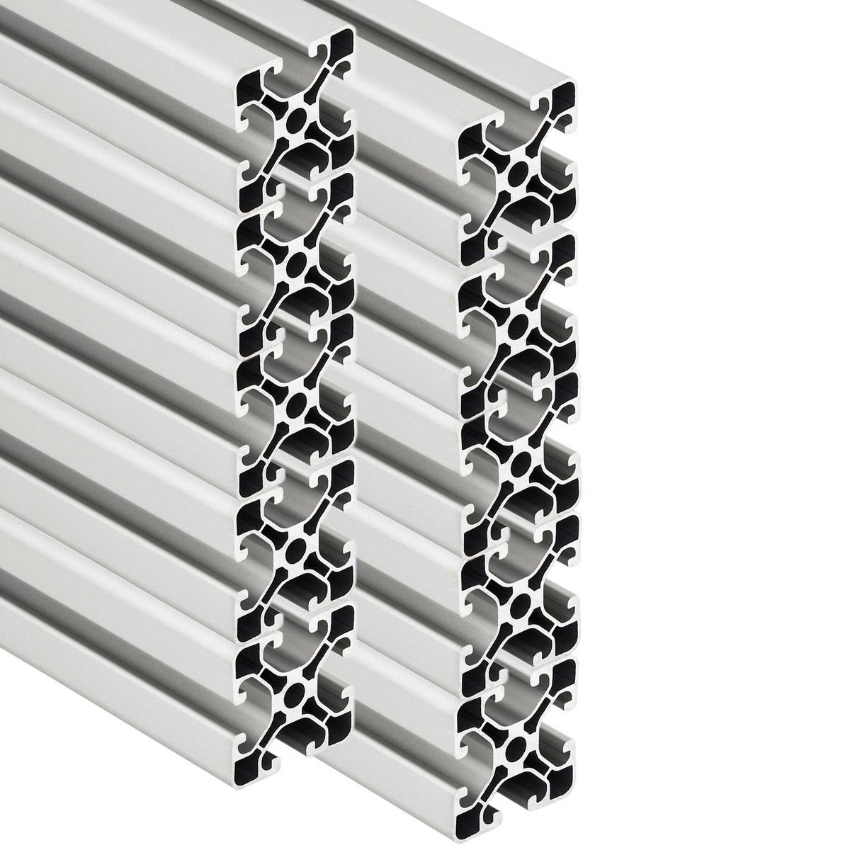 Profil 10x Aluminium Profil 2000mm 40x40mm Nut 8 eloxiert 2m Strebenprofil
