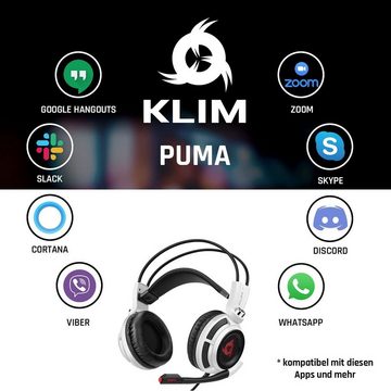 KLIM Puma Gaming-Headset (für PC, PS4 und PS5 mit 7.1 Surround Sound)