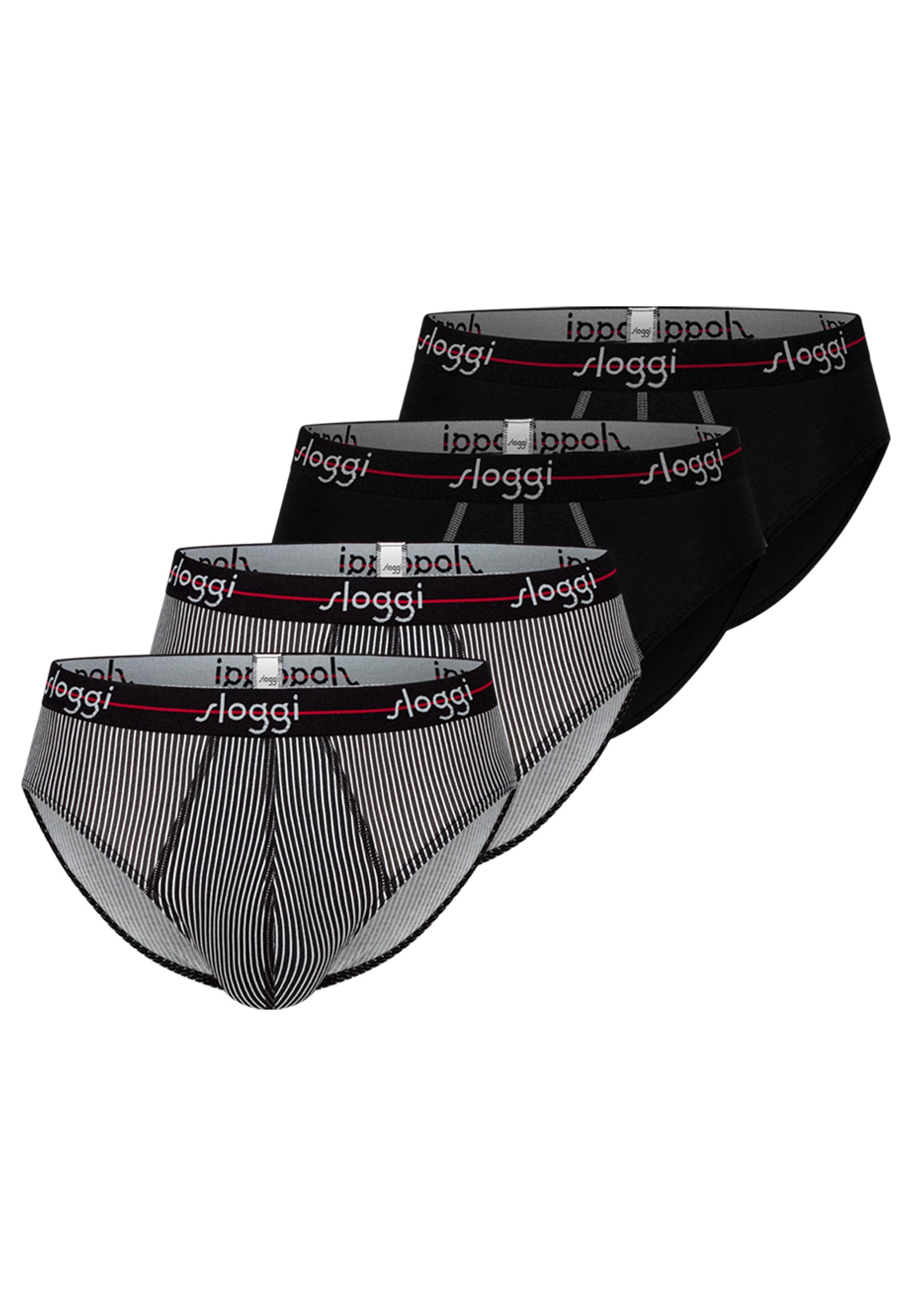 sloggi Slip 4er Pack Start (Spar-Set, 4-St) Midi Slip / Unterhose - Baumwolle - ohne Eingriff - Atmungsaktiv
