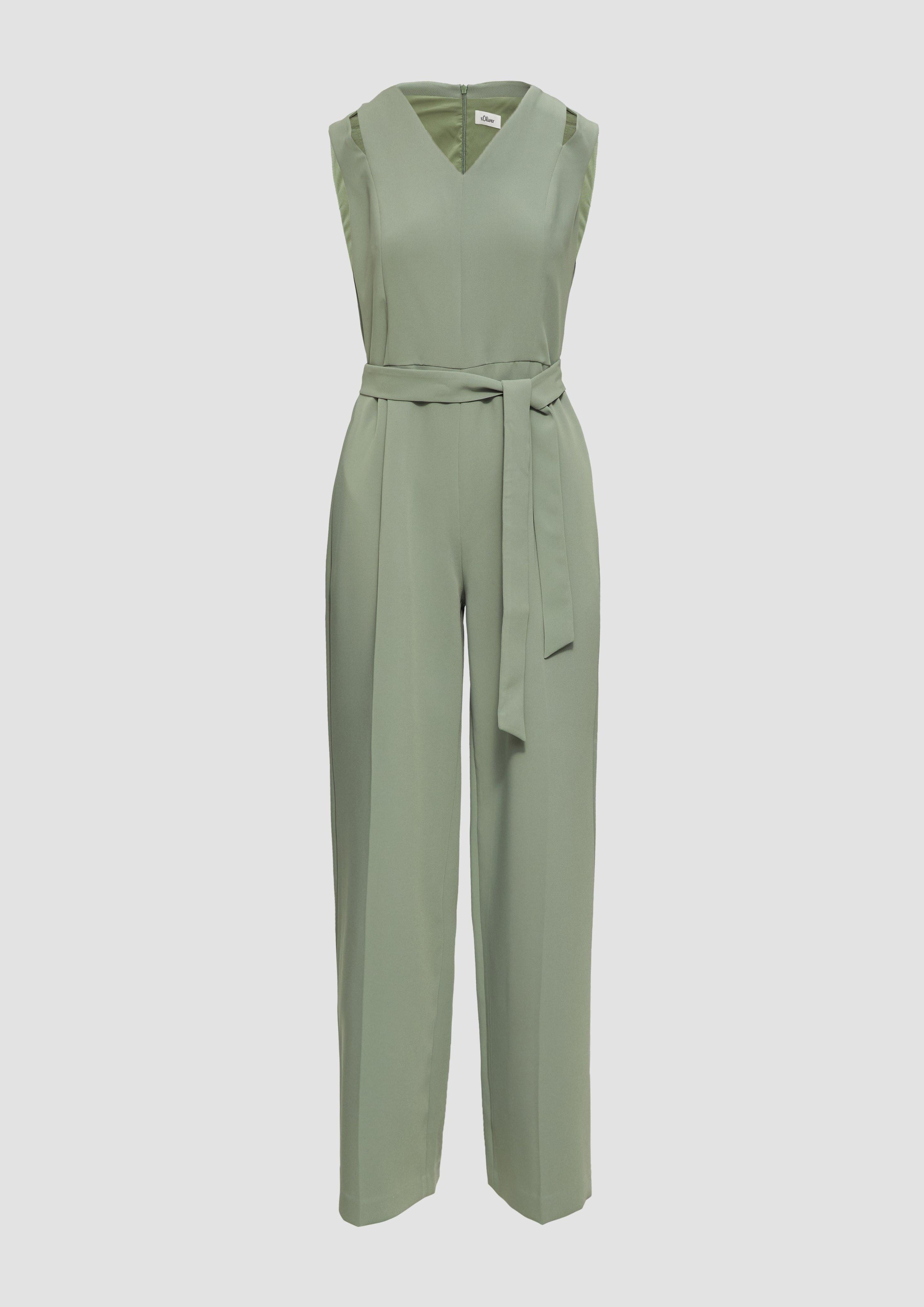 s.Oliver BLACK LABEL Overall Twill-Jumpsuit mit günstig online kaufen