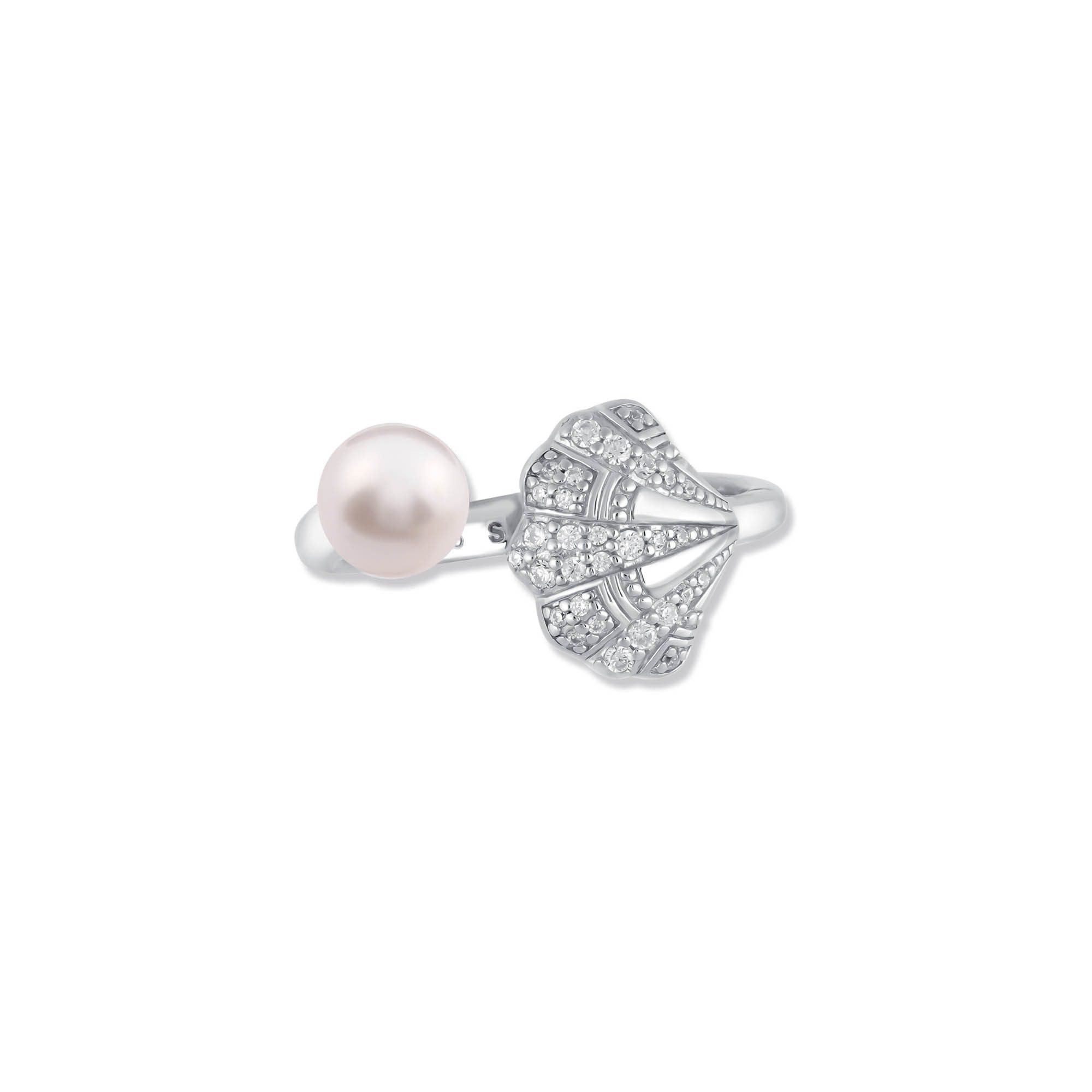 Seinerzeit FLORA & FAUNA Silberring Mila Muschel Ring (1-tlg), Material: 925 Sterling Silber