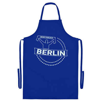 multifanshop Grillschürze Berlin blau - Meine Fankurve - Schürze