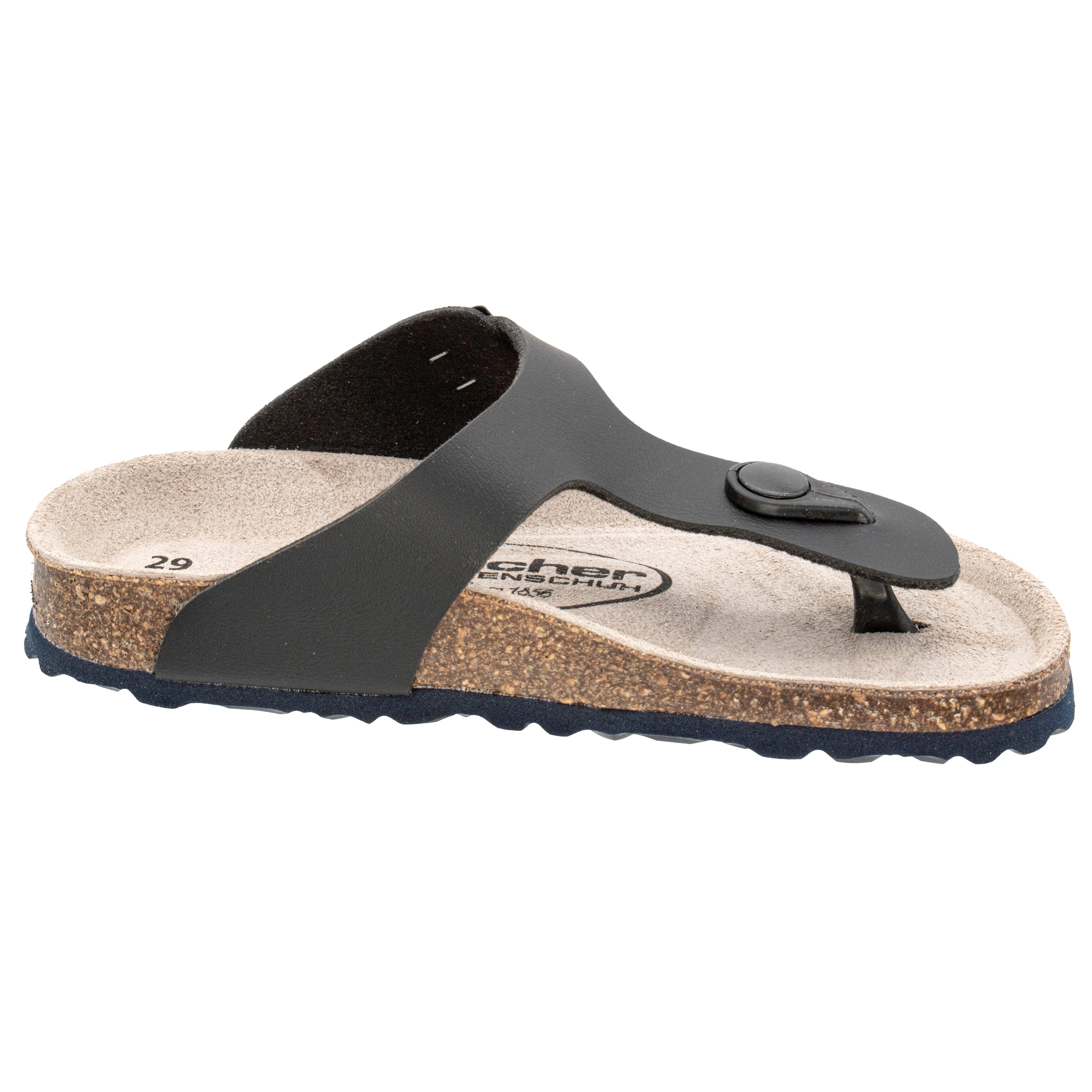 Fischer-Markenschuh Hawaii Zehentrenner aus Vegano (Lederimitat), mit Fleec günstig online kaufen