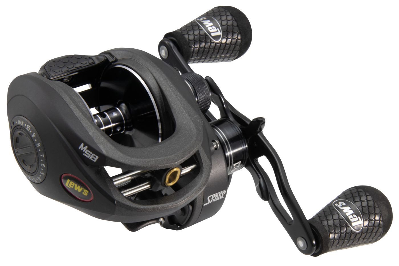 Lews Baitcastrolle Lews Baitcaster Multirolle SUPER DUTY300 Linkshand Rolle)