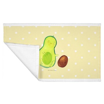Mr. & Mrs. Panda Handtuch Avocado rollt Kern - Gelb Pastell - Geschenk, groß, Gesund, Baby, sch, (1-St)