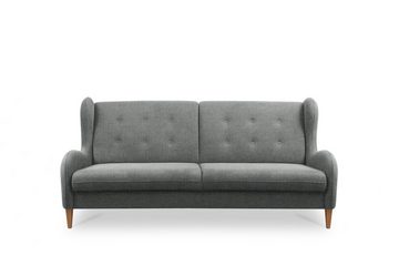 99rooms Polstergarnitur Canberra, (Couchgarnitur, Set (4-tlg), bestehend aus 1 × 2-Sitzer Sofa, 2 x Sessel, 1 x Hocker, Massivholz