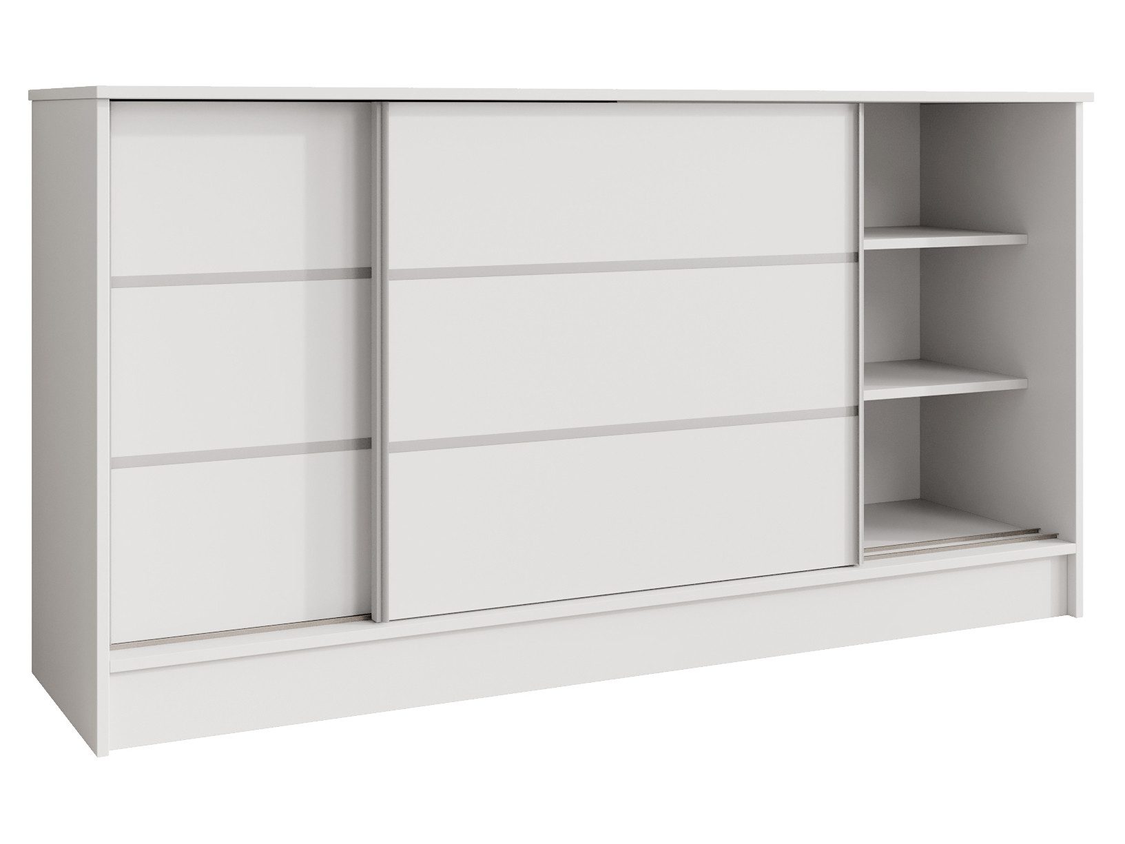 Beautysofa Kommode MIRELA mit 2 Schiebetüren (in 100 cm, 120 cm oder 160 cm, verschiedene Farben), mit dekorativen Sprossen