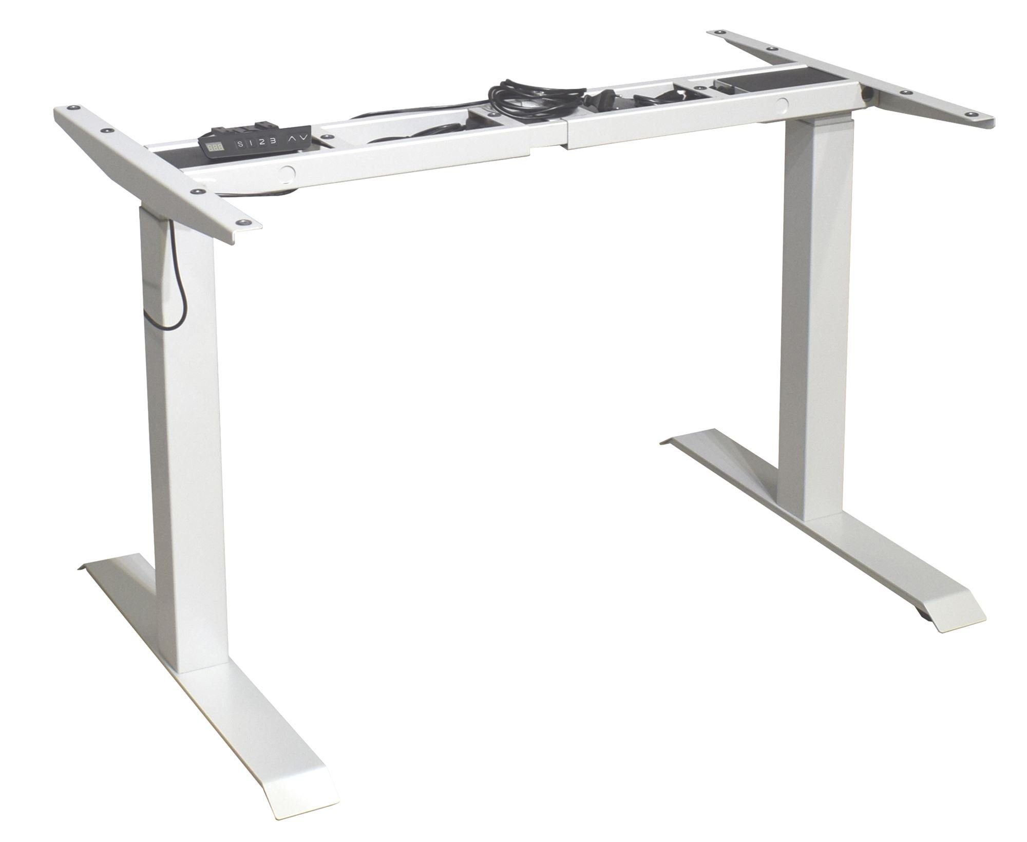 elektrisch Schreibtisch Tischplatte: aufm 58 plankeneiche Kessel Edithe (Einzeltisch), höhenverstellbar Schreibtisch