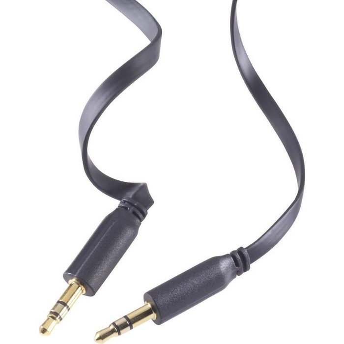 SpeaKa Professional SuperFlat 3.5 mm Klinke Anschlusskabel 2 m Audio- & Video-Kabel (2.00 cm)