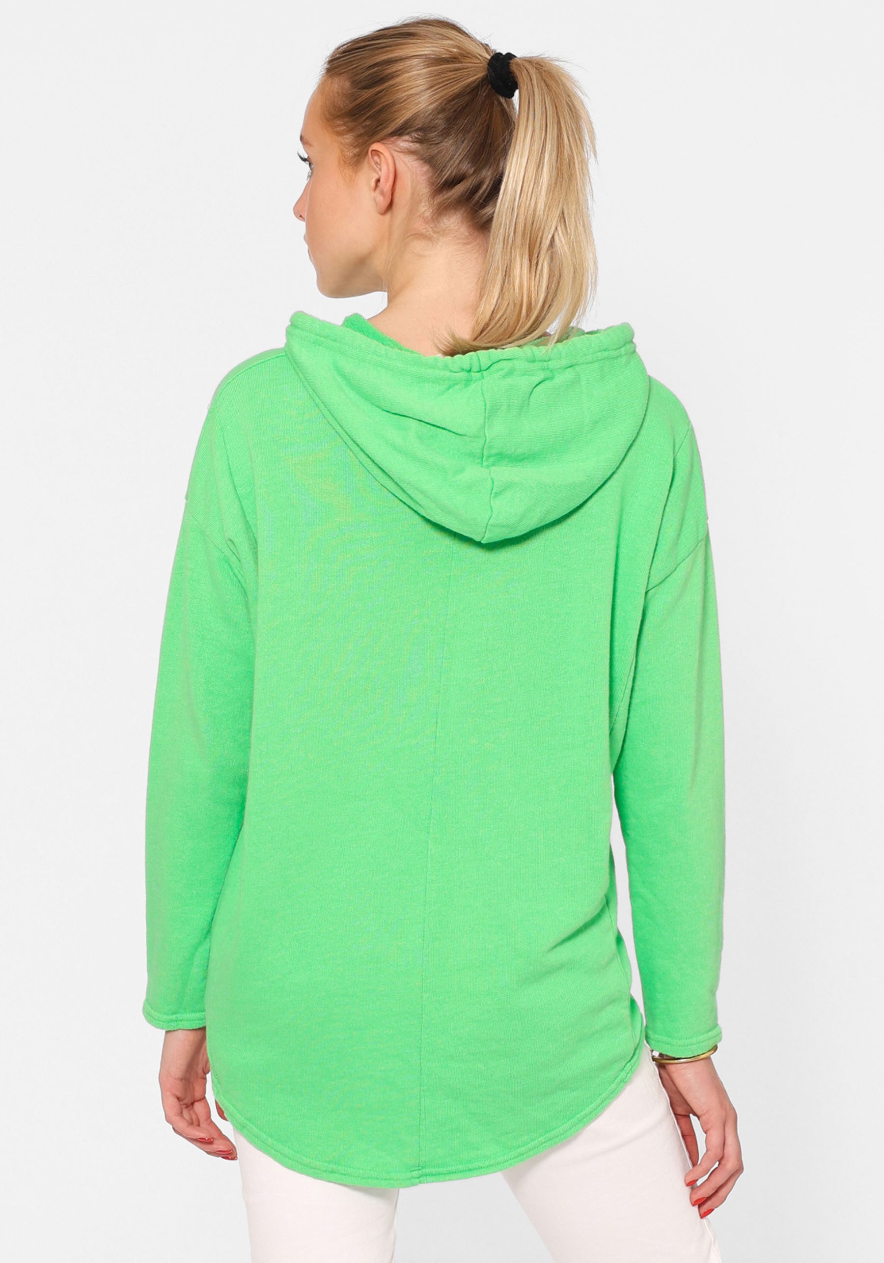 Zwillingsherz Hoodie "Moin" Kapuze, Kordelzug, Langarm, maritimer Schriftzug