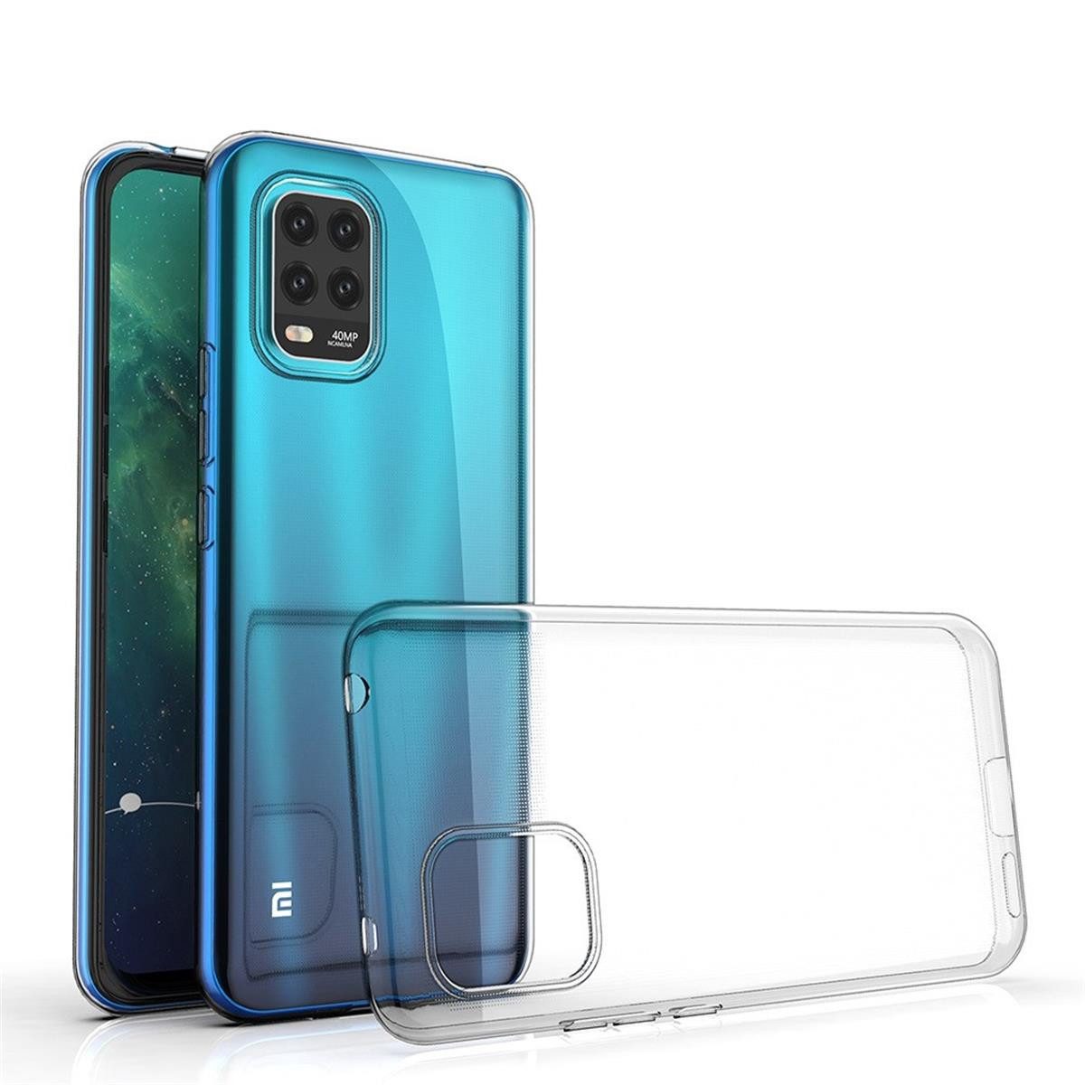 CoverKingz Handyhülle Xiaomi Mi 10 Lite Handyhülle Silikon Cover Case Bumper Transparent