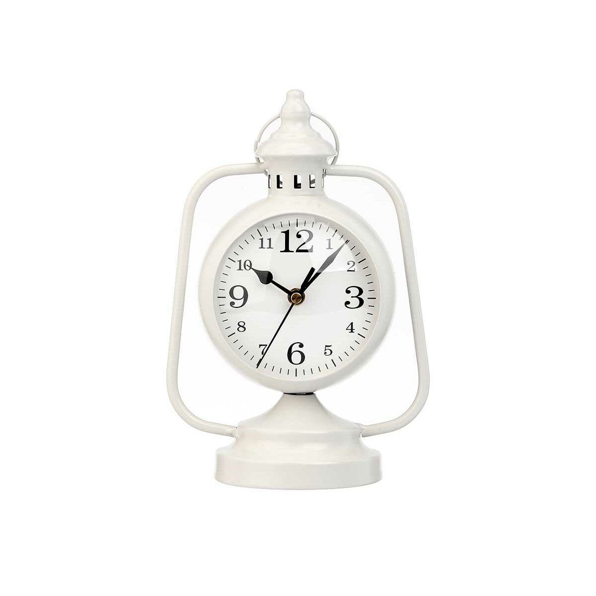 11,3 17 cm Uhr Tischuhr x Stück Gift 25 4 Weiß Decor Lampe Wohnzimmer x Metall