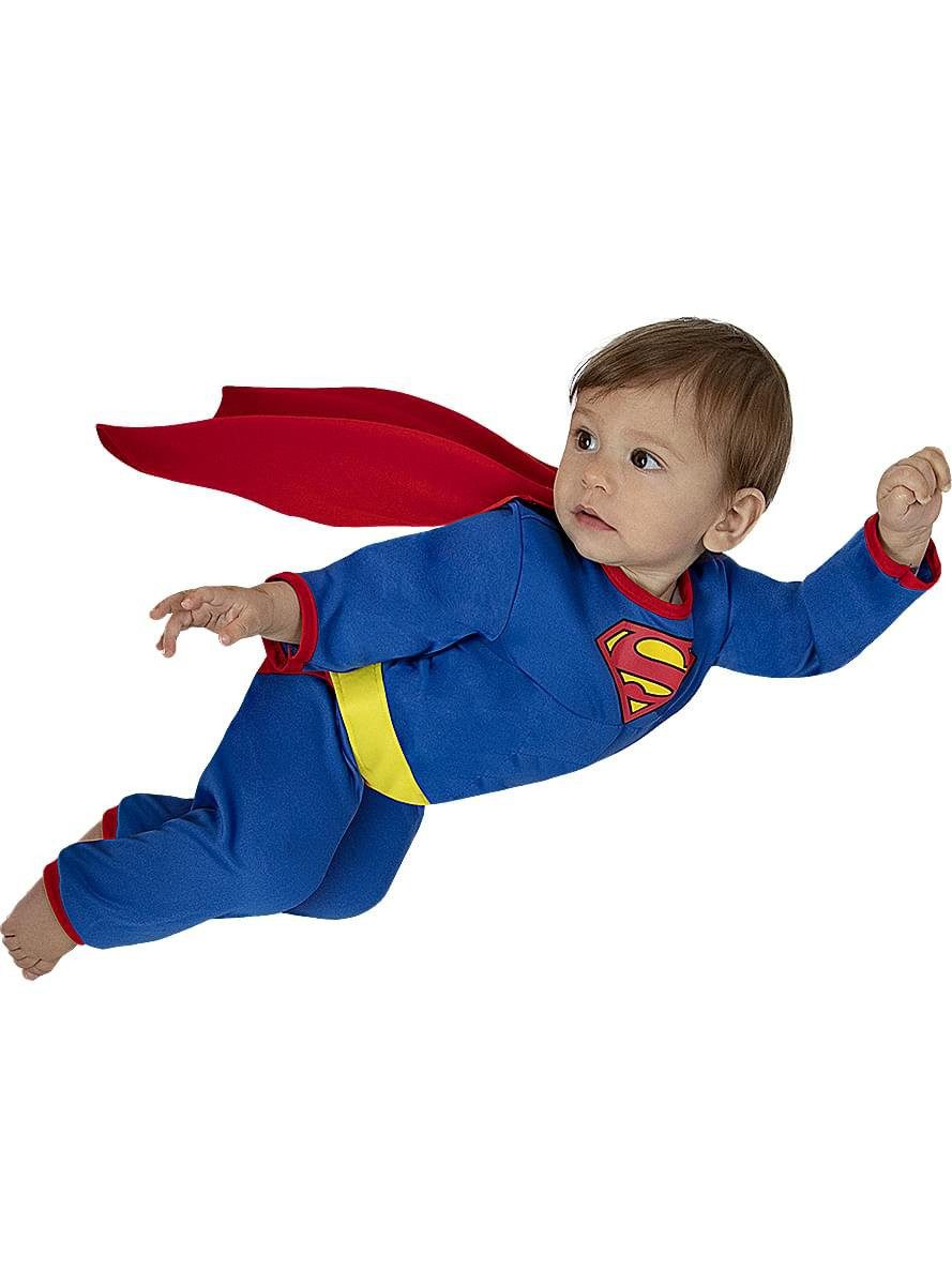 Funidelia Kostüm Superman Classic Kostüm für Babys, Superhelden-Babykostüm im klassischen Look der Comichefte