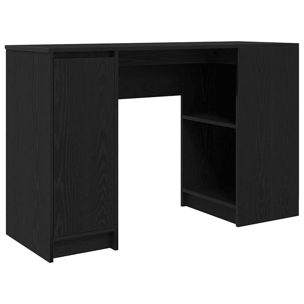vidaXL Schreibtisch Schreibtisch Schwarz Eichen-Optik 120x42x76 cm Holzwerkstoff