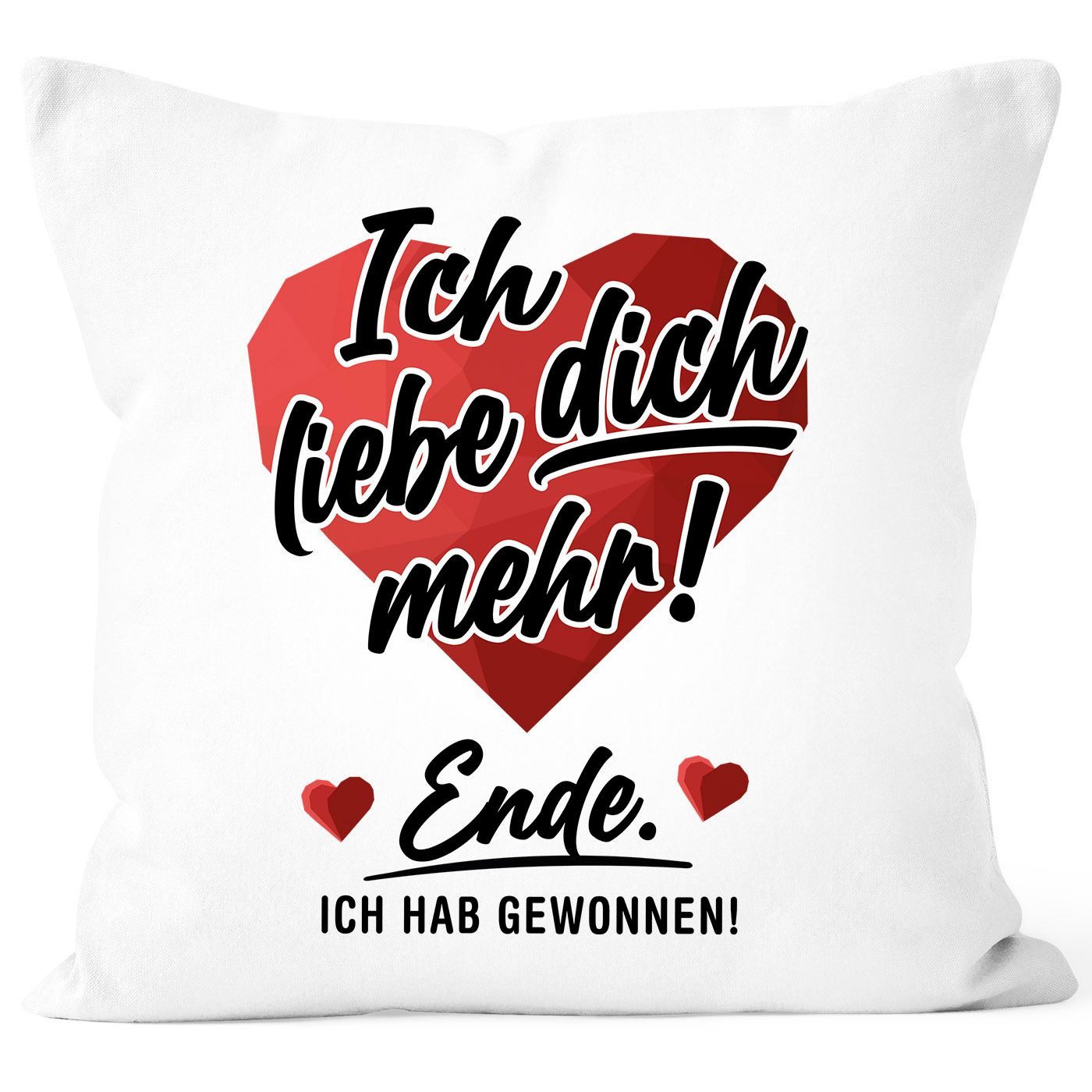 MoonWorks Dekokissen Kissen-Bezug Geschenk Valentinstag Lustig Partner Mann Frau Freund