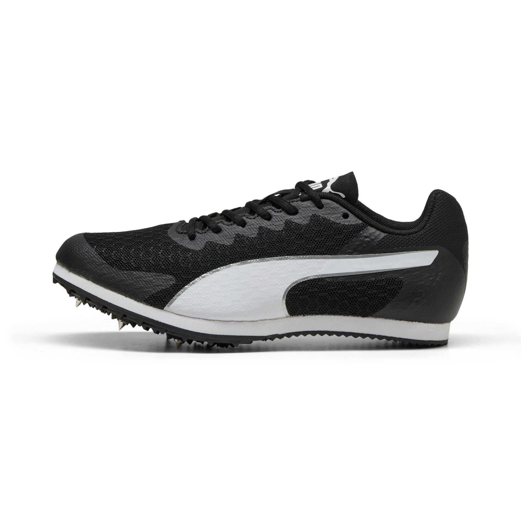 PUMA evoSPEED Star 9 Junior PUMA BLACK-PUMA WHITE Spike Schuh